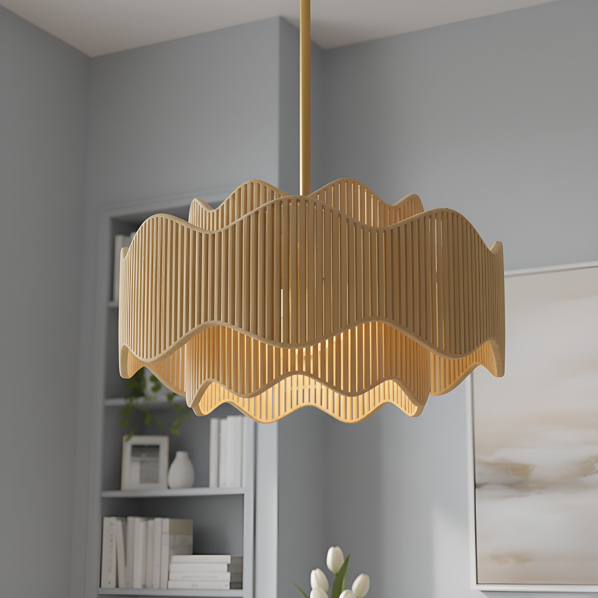 Quoizel - EVA2818BRG - Three Light Pendant - Evander - Brushed Gold