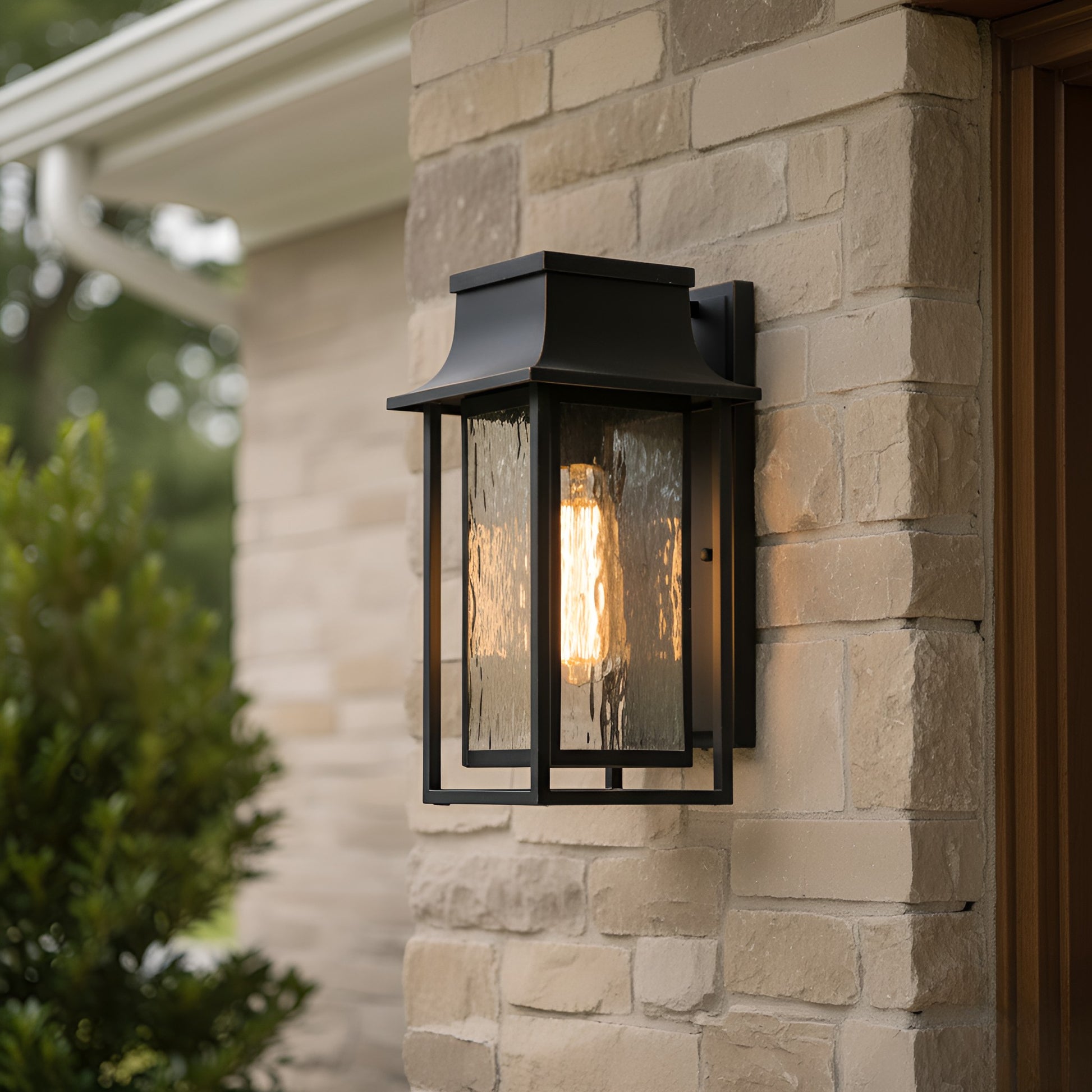Quoizel - GARN8408MBK - One Light Outdoor Wall Lantern - Garner - Matte Black