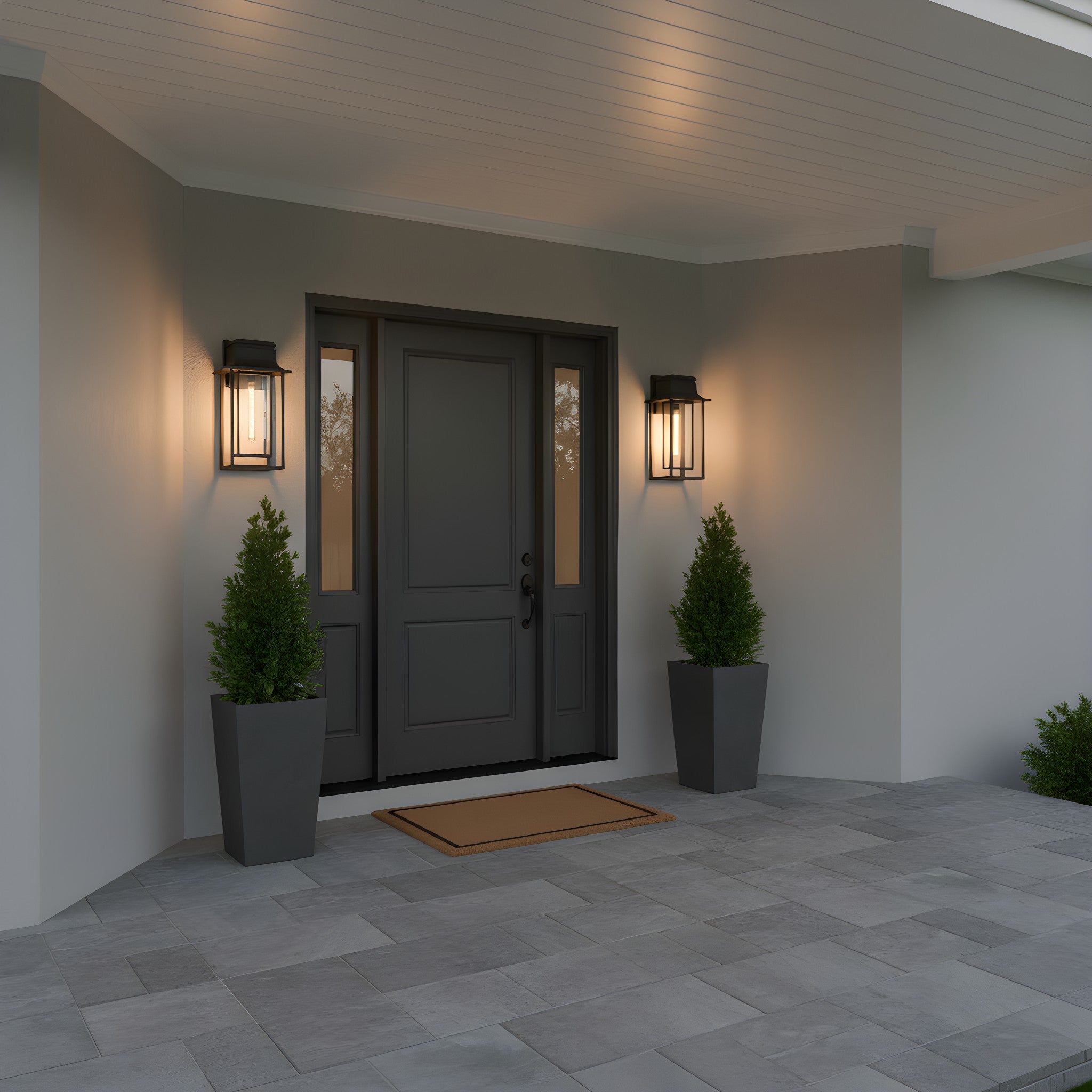 Quoizel - GARN8412MBK - One Light Outdoor Wall Lantern - Garner - Matte Black