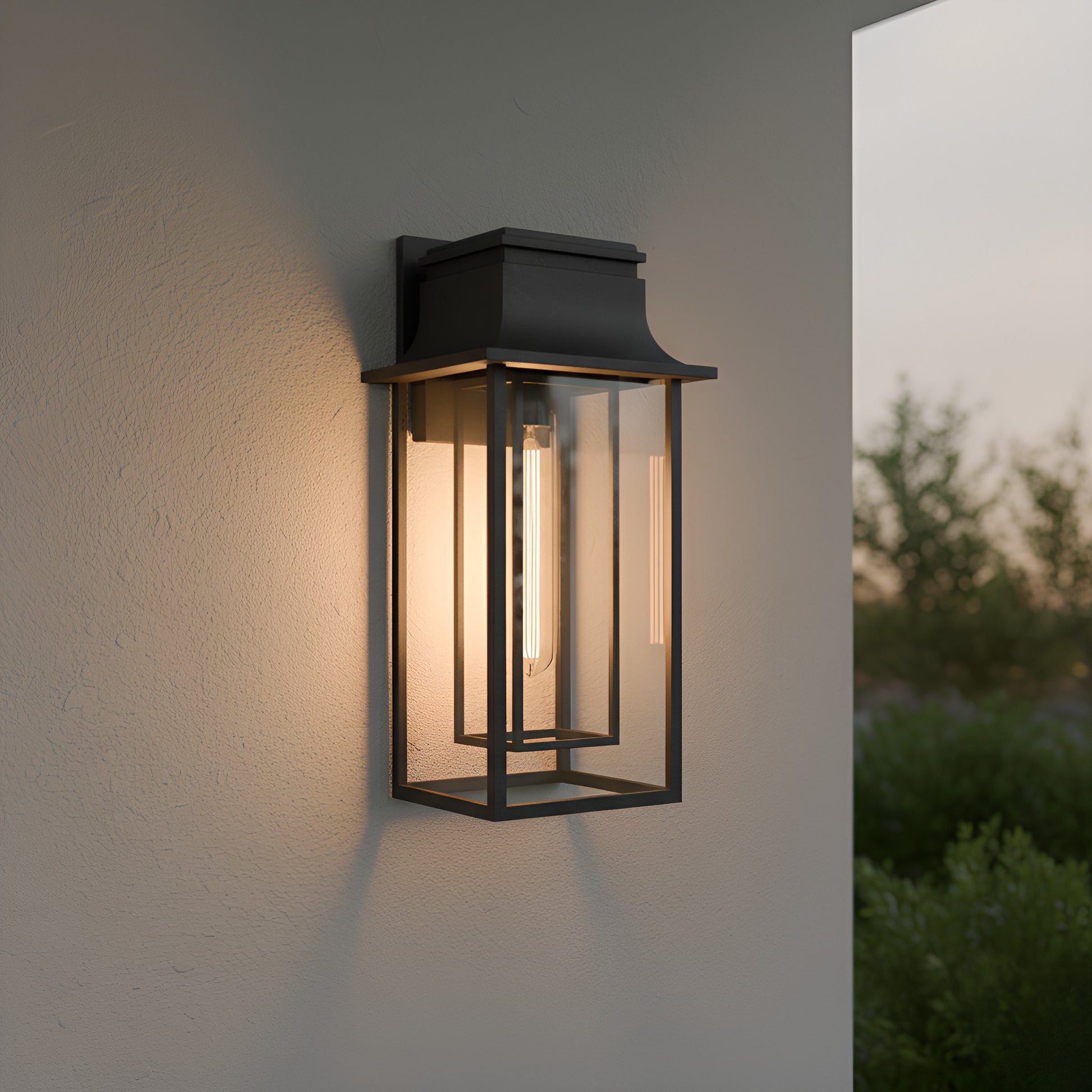 Quoizel - GARN8412MBK - One Light Outdoor Wall Lantern - Garner - Matte Black
