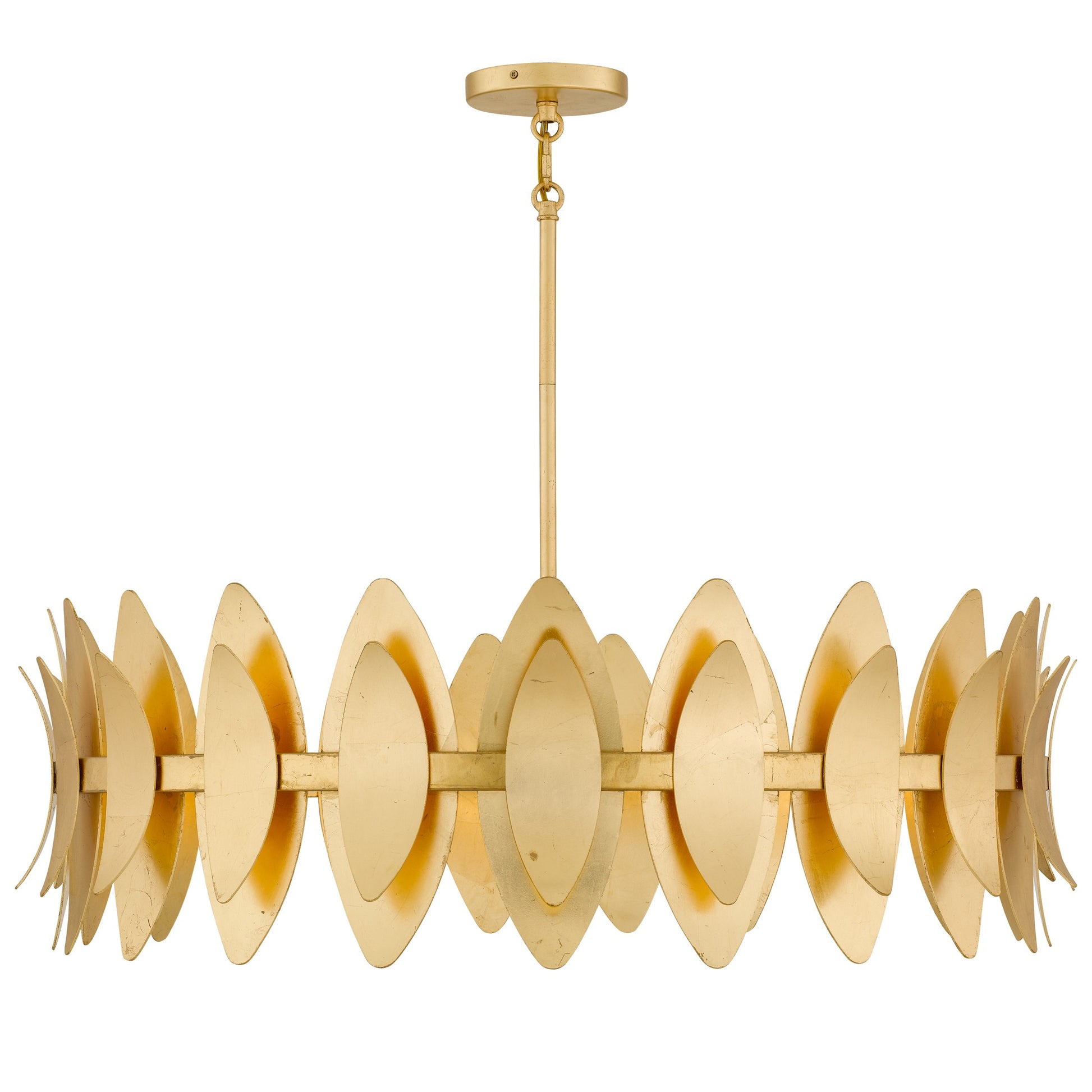 Quoizel - HAY2837GFL - Six Light Pendant - Hayley - Gold Leaf