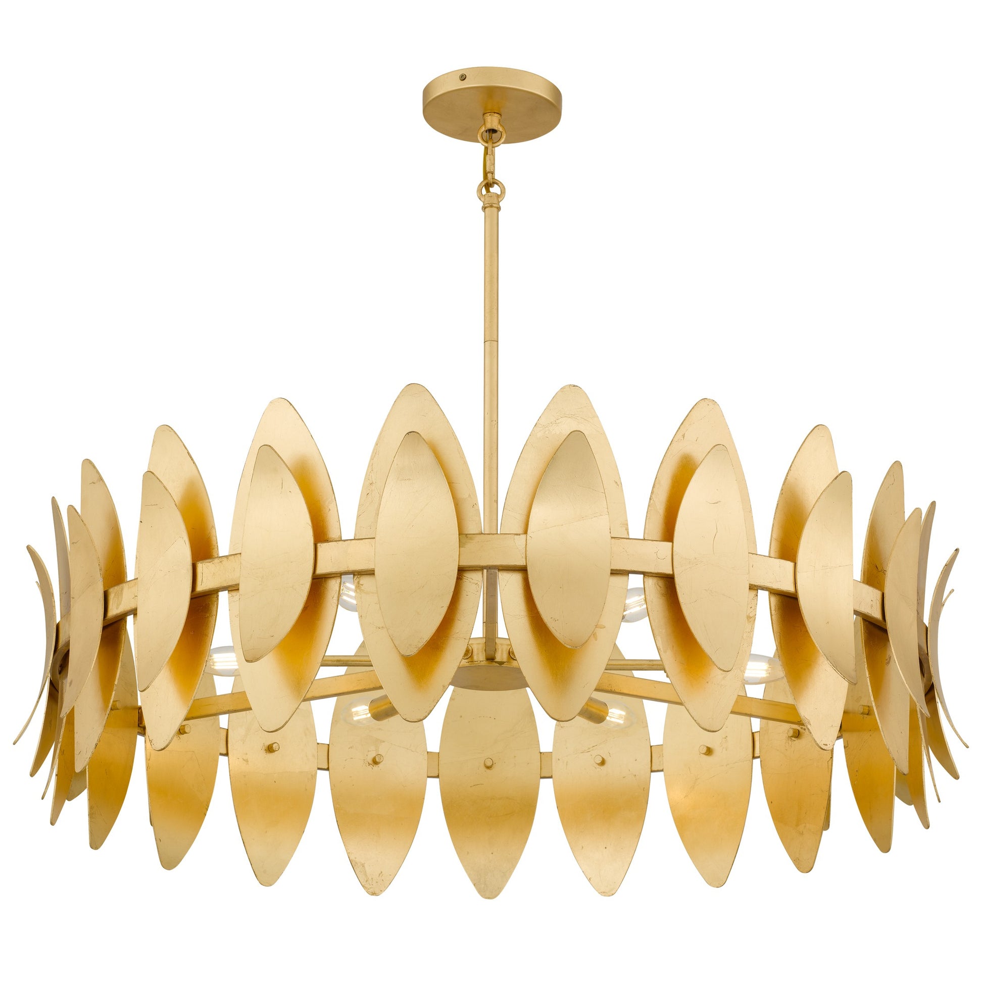 Quoizel - HAY2837GFL - Six Light Pendant - Hayley - Gold Leaf