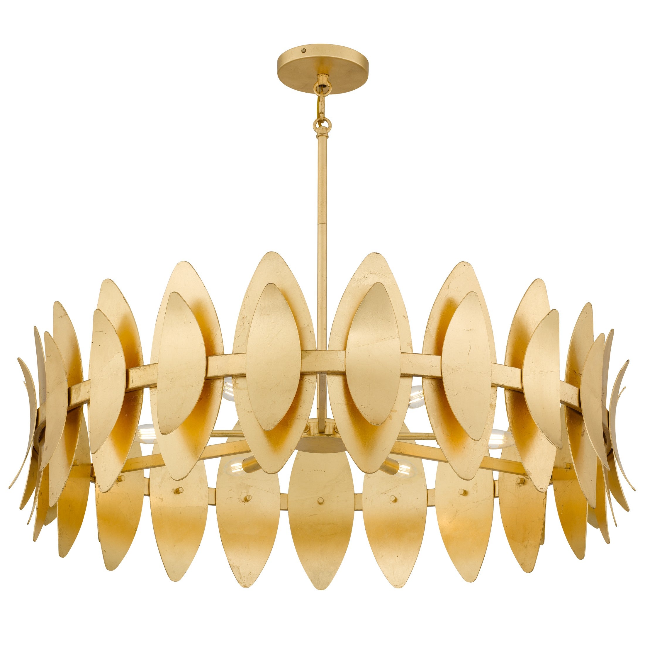 Quoizel - HAY2837GFL - Six Light Pendant - Hayley - Gold Leaf