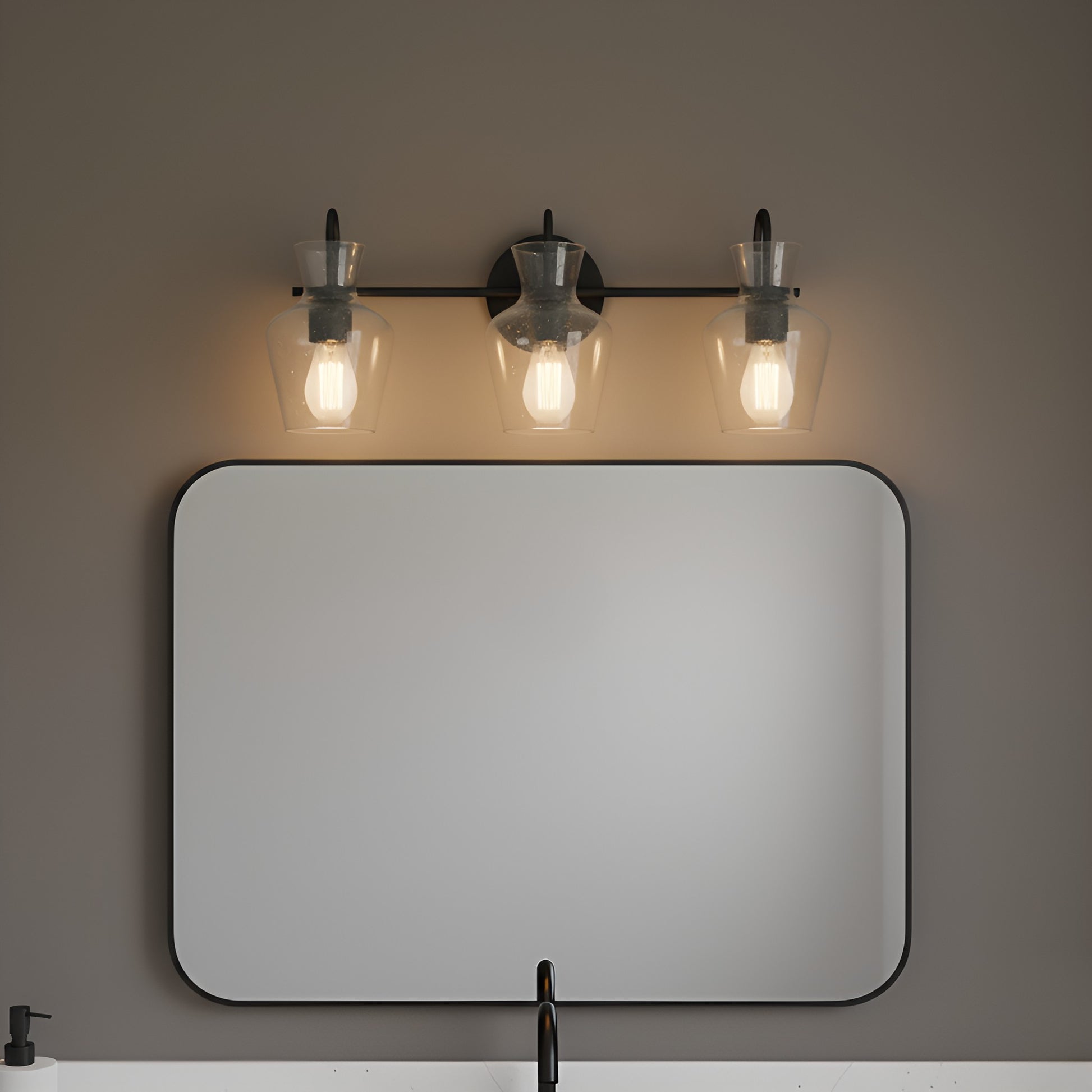 Quoizel - HLL8622MBK - Three Light Vanity - Hollis - Matte Black
