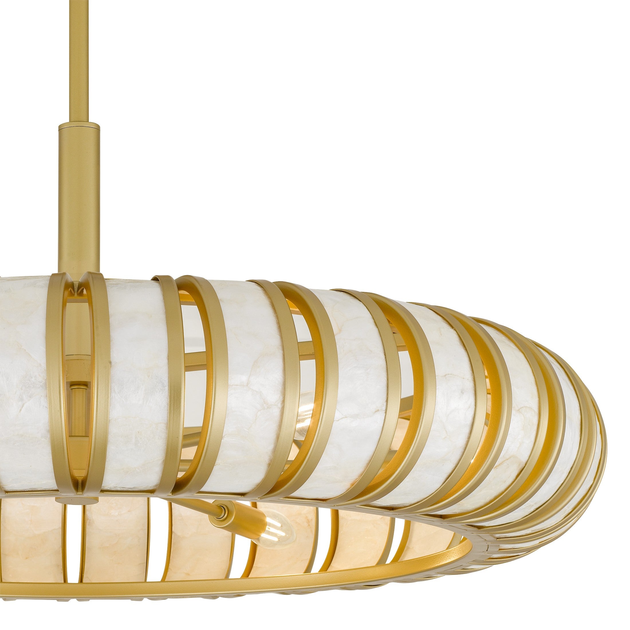 Quoizel - KNIG2830SGD - Six Light Pendant - Knight - Soft Gold