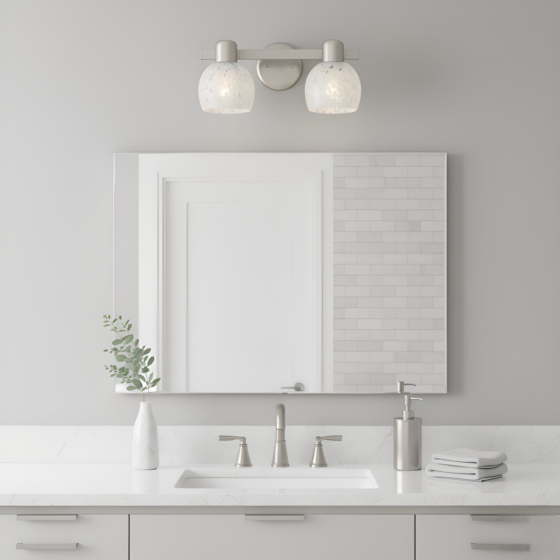 Quoizel - LAY8616BN - Two Light Vanity - Layton - Brushed Nickel