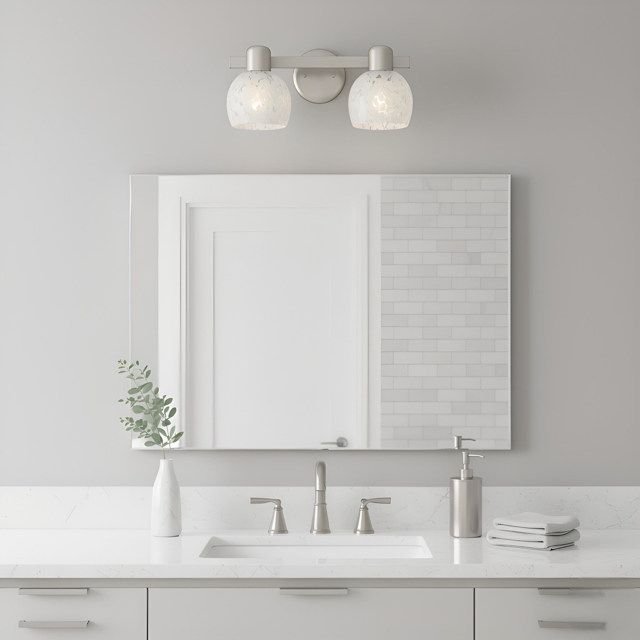 Quoizel - LAY8616BN - Two Light Vanity - Layton - Brushed Nickel