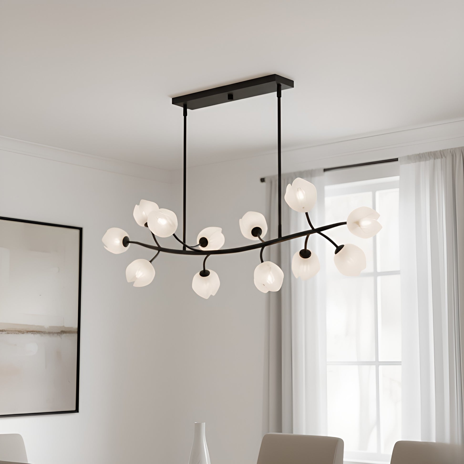 Quoizel - WALK1048MBK - Ten Light Island Pendant - Walker - Matte Black