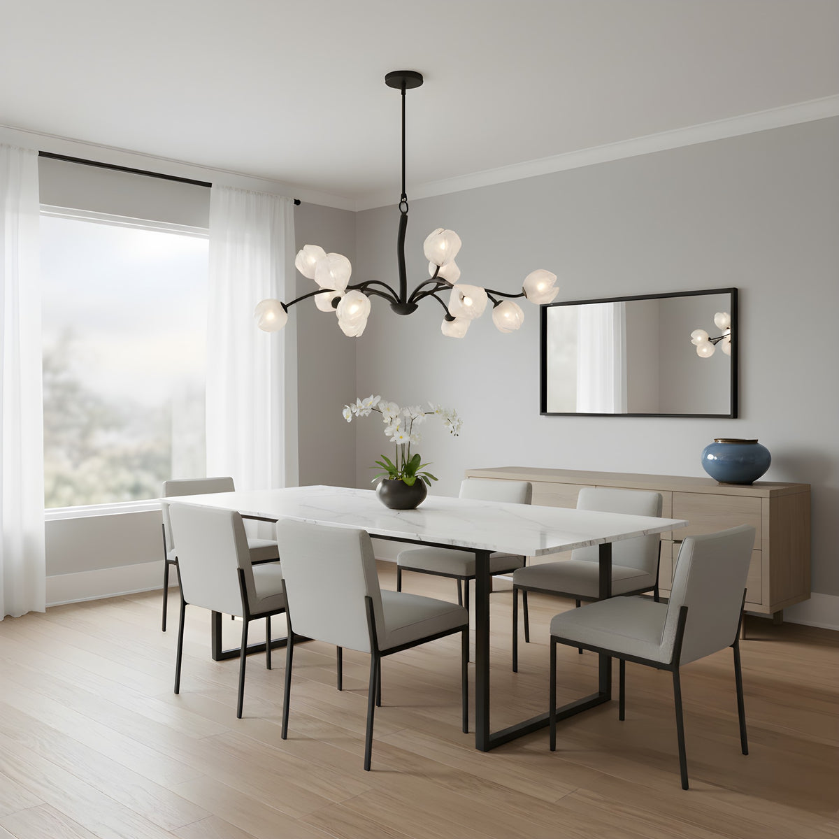 Quoizel - WALK5040MBK - 12 Light Chandelier - Walker - Matte Black