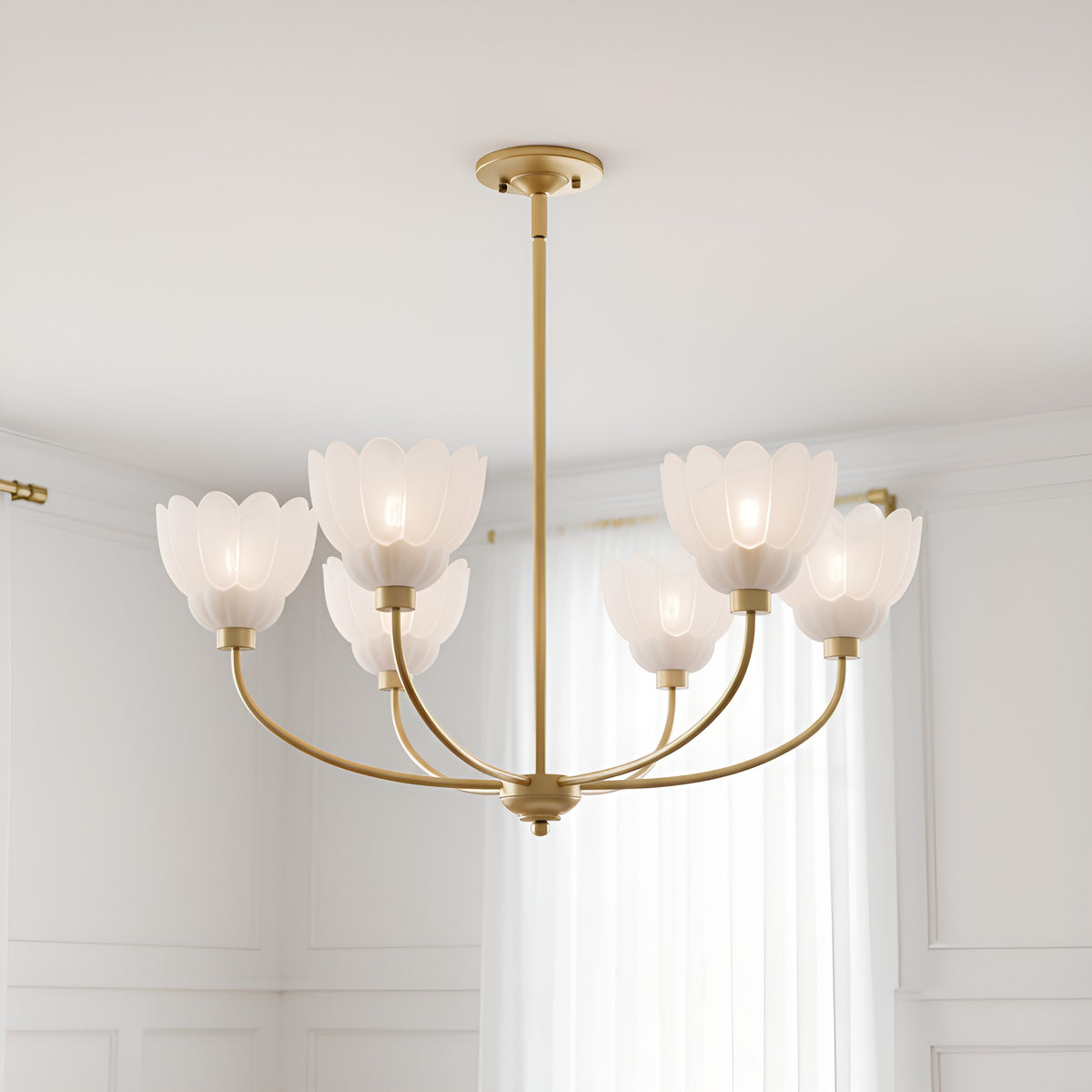 Quoizel - WHP5028BRG - Five Light Chandelier - Whitecap - Brushed Gold