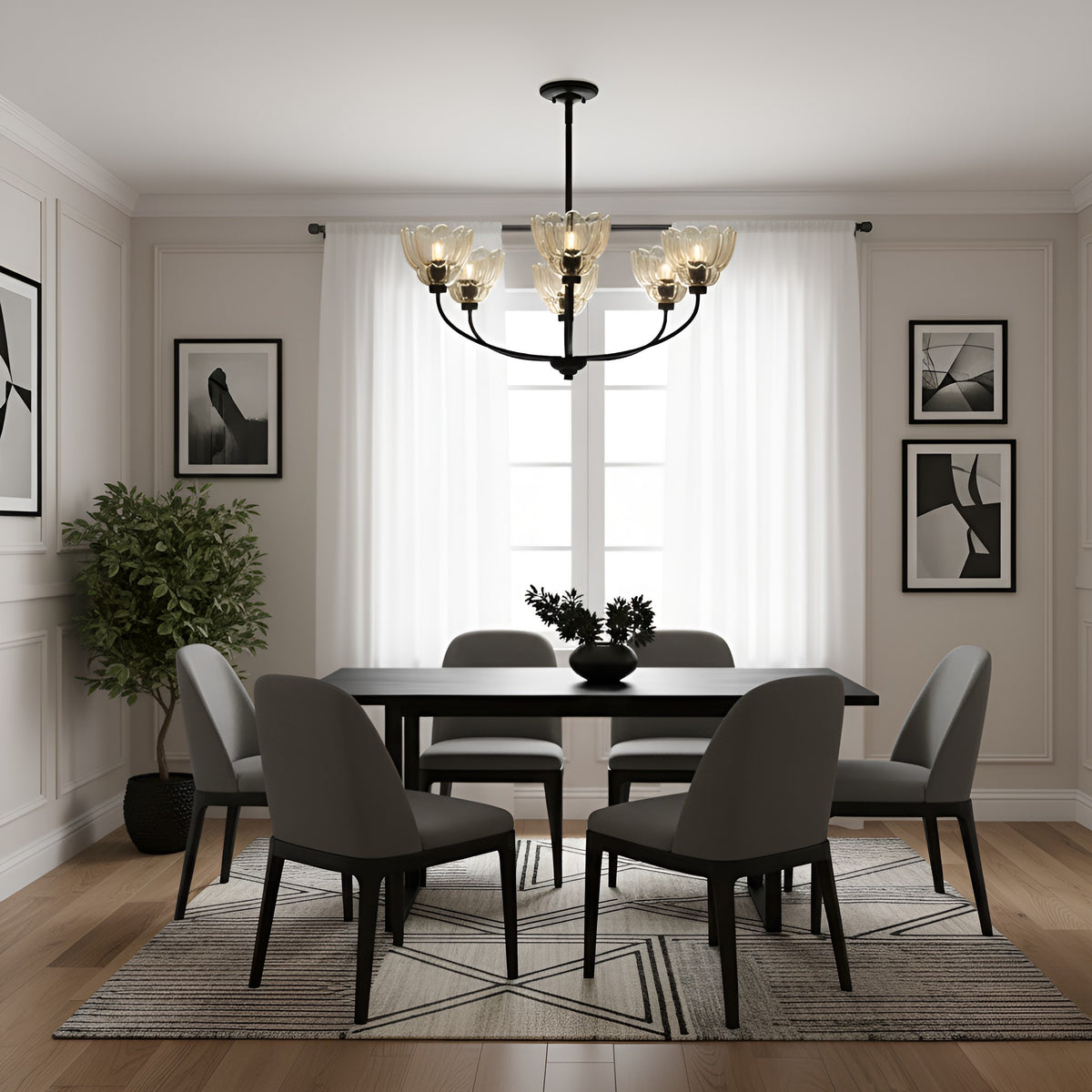 Quoizel - WHP5028MC - Five Light Chandelier - Whitecap - Mottled Cocoa