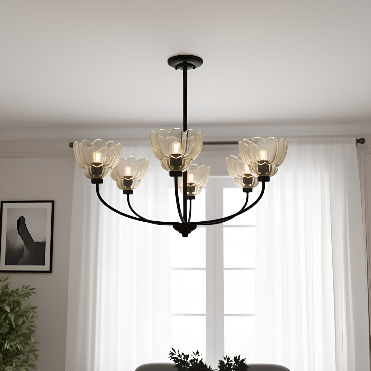 Quoizel - WHP5028MC - Five Light Chandelier - Whitecap - Mottled Cocoa