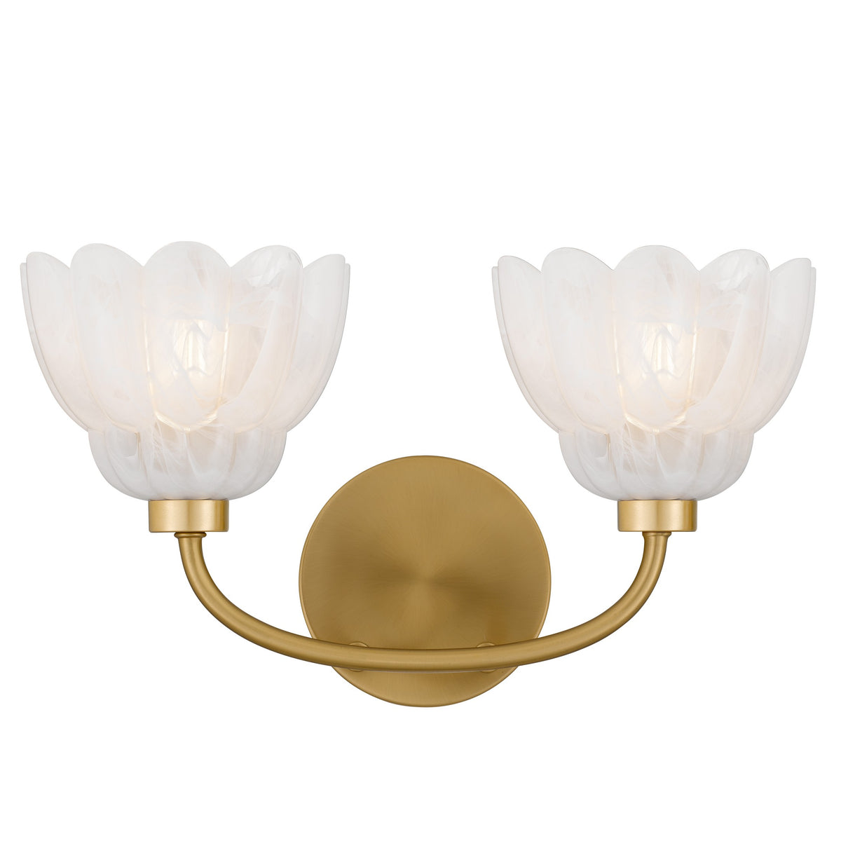Quoizel - WHP8615BRG - Two Light Vanity - Whitecap - Brushed Gold