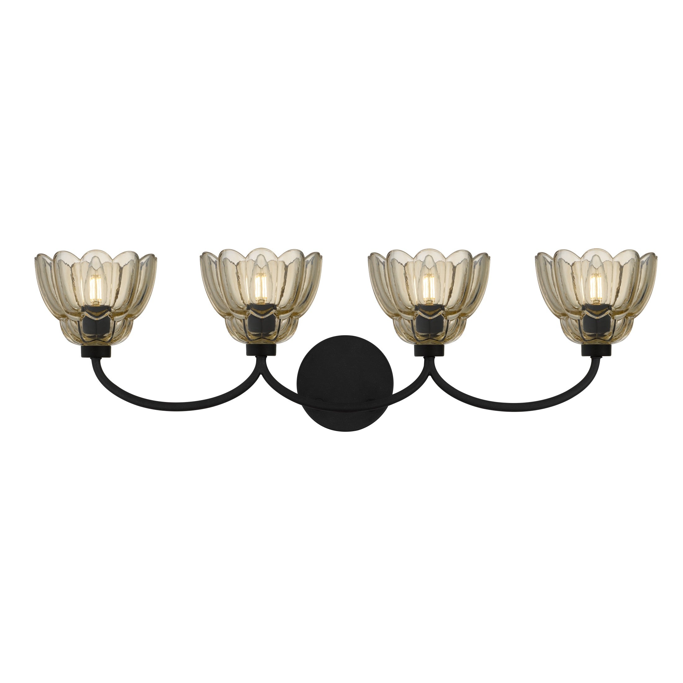 Quoizel - WHP8631MC - Four Light Vanity - Whitecap - Mottled Cocoa