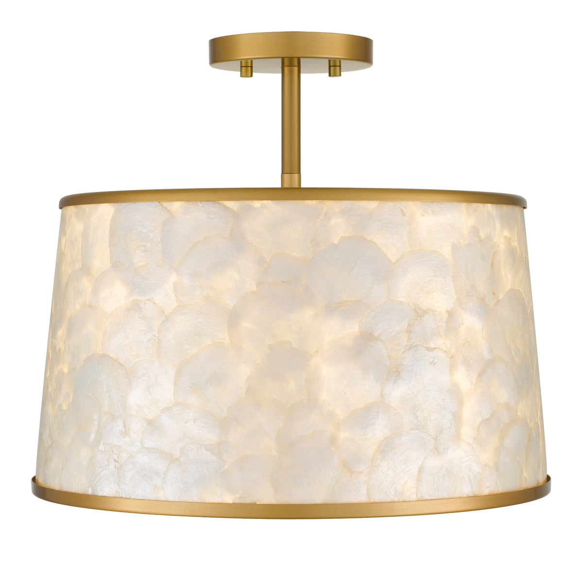 Quoizel - WIND1716BRG - Three Light Semi-Flush Mount - Windley - Brushed Gold