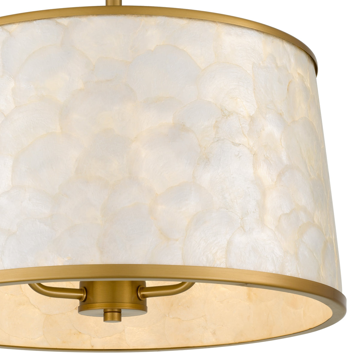 Quoizel - WIND1716BRG - Three Light Semi-Flush Mount - Windley - Brushed Gold