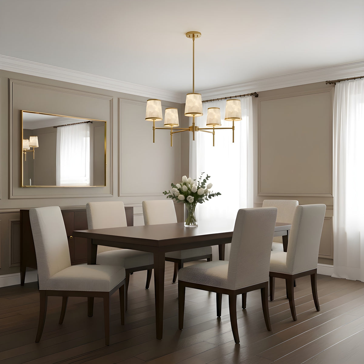 Quoizel - WIND5032BRG - Five Light Chandelier - Windley - Brushed Gold