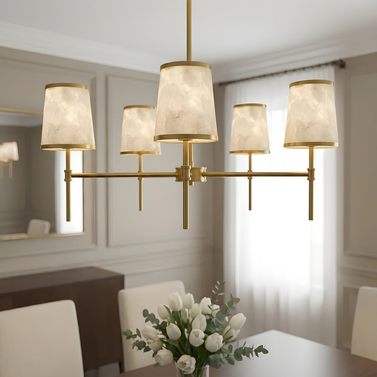 Quoizel - WIND5032BRG - Five Light Chandelier - Windley - Brushed Gold