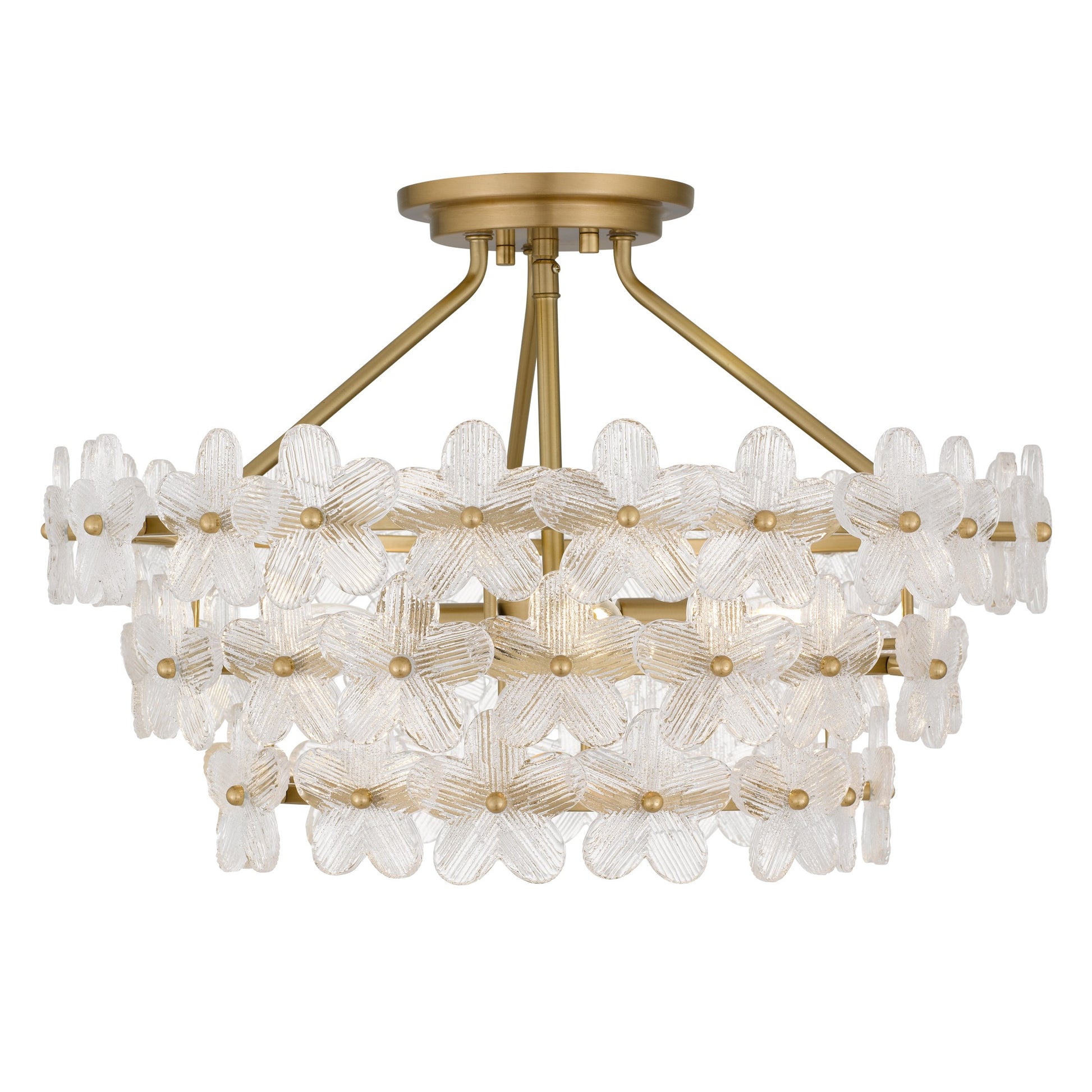 Quoizel - WRIG1720BRG - Four Light Semi-Flush Mount - Wright - Brushed Gold