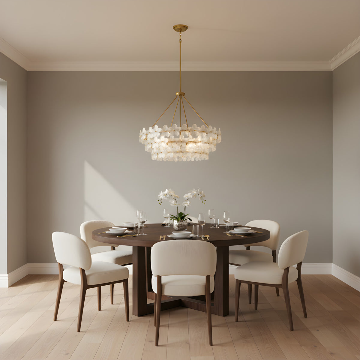 Quoizel - WRIG2830BRG - Six Light Pendant - Wright - Brushed Gold
