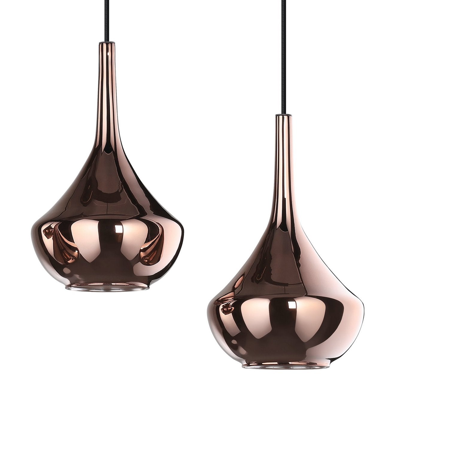 Eglo USA - 390441A - Six Light Pendant - Almoster - Black, Copper Smoked
