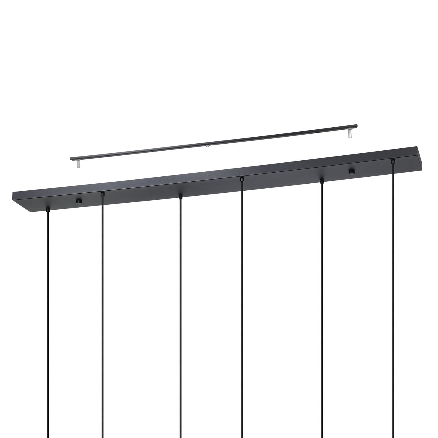Eglo USA - 390441A - Six Light Pendant - Almoster - Black, Copper Smoked