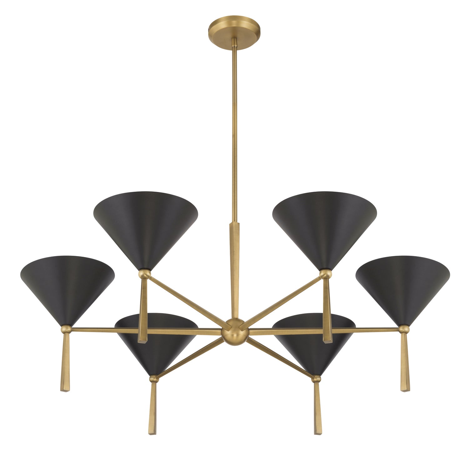 Minka-Lavery - 10316-855 - Six Light Chandelier - Cortan - Legacy Brass