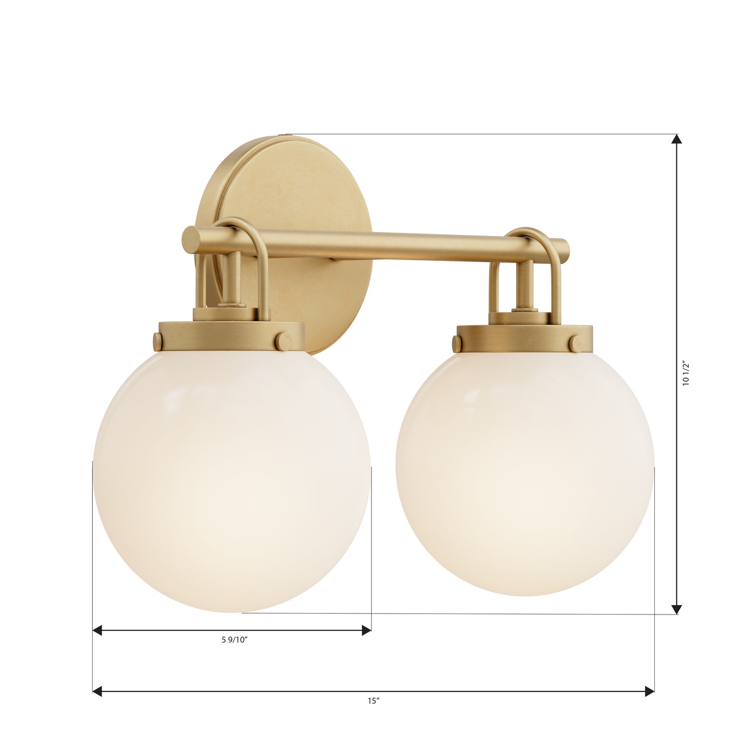 Minka-Lavery - 12012-732 - Two Light Vanity - Ortesa - Legacy Brass