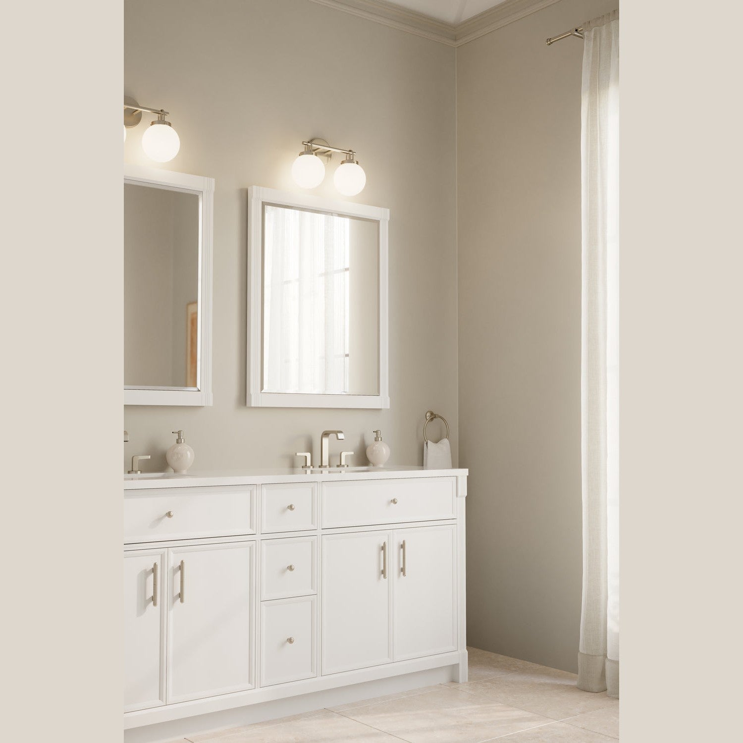 Minka-Lavery - 12012-84 - Two Light Vanity - Ortesa - Brushed Nickel