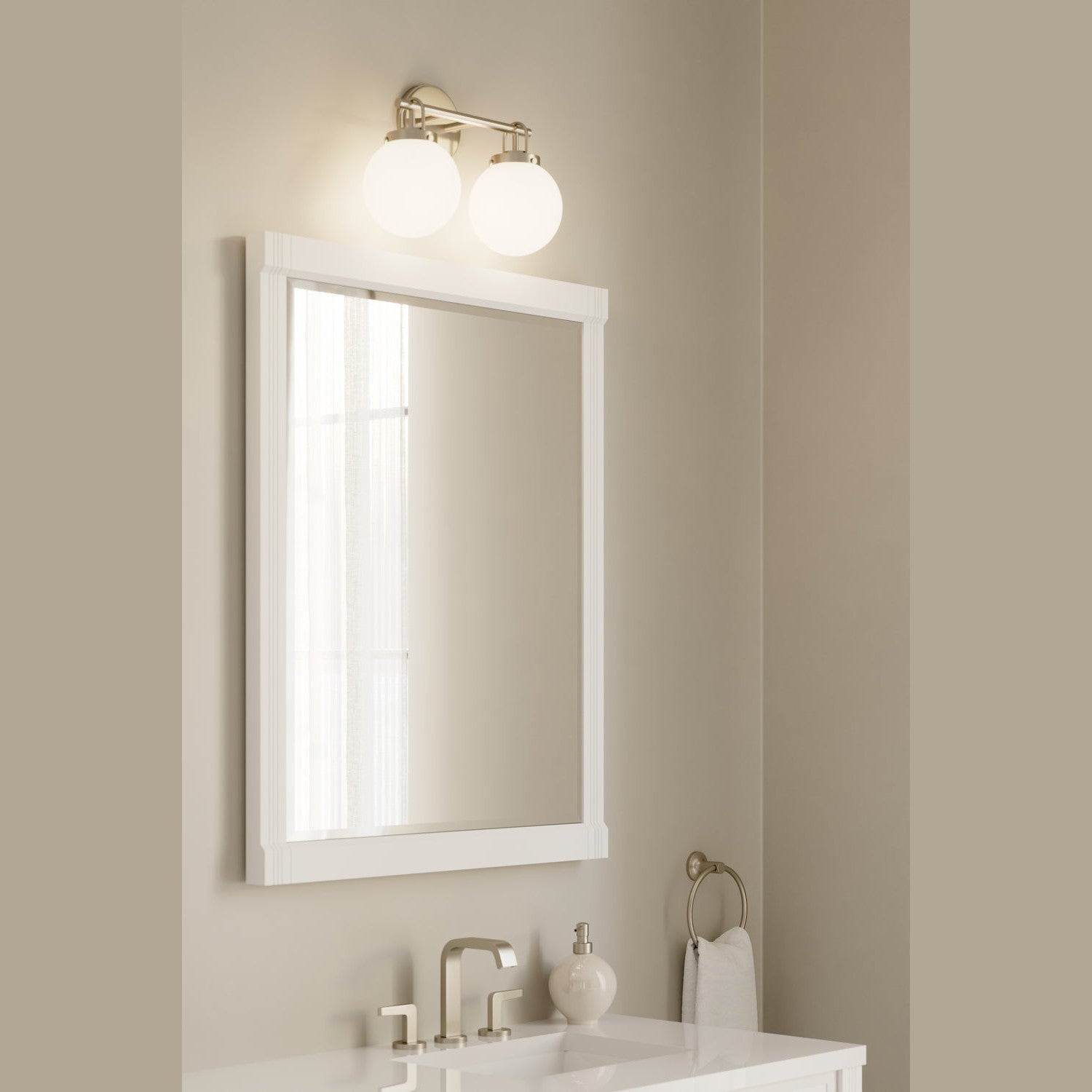 Minka-Lavery - 12012-84 - Two Light Vanity - Ortesa - Brushed Nickel