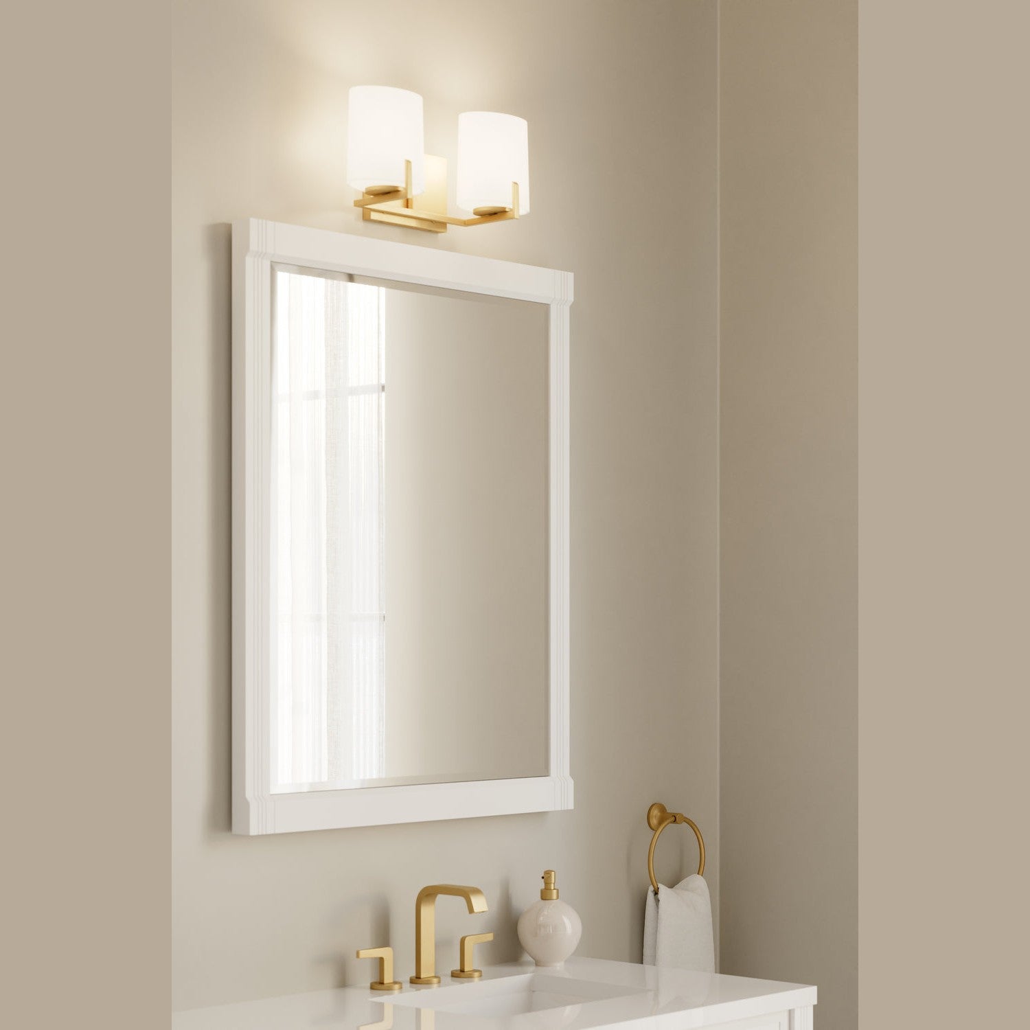 Minka-Lavery - 12432-732 - Two Light Vanity - Mirelle - Legacy Brass