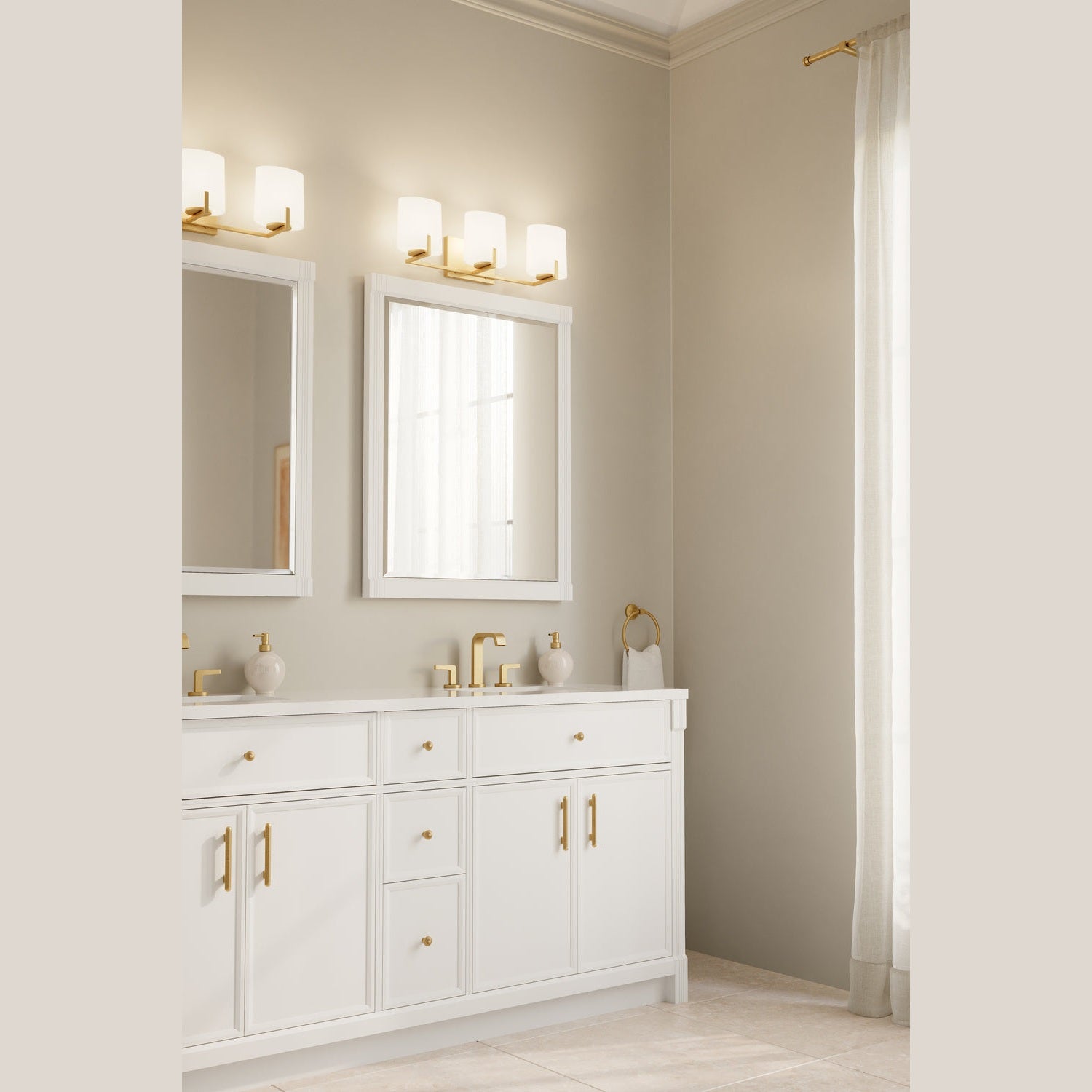 Minka-Lavery - 12433-732 - Three Light Vanity - Mirelle - Legacy Brass