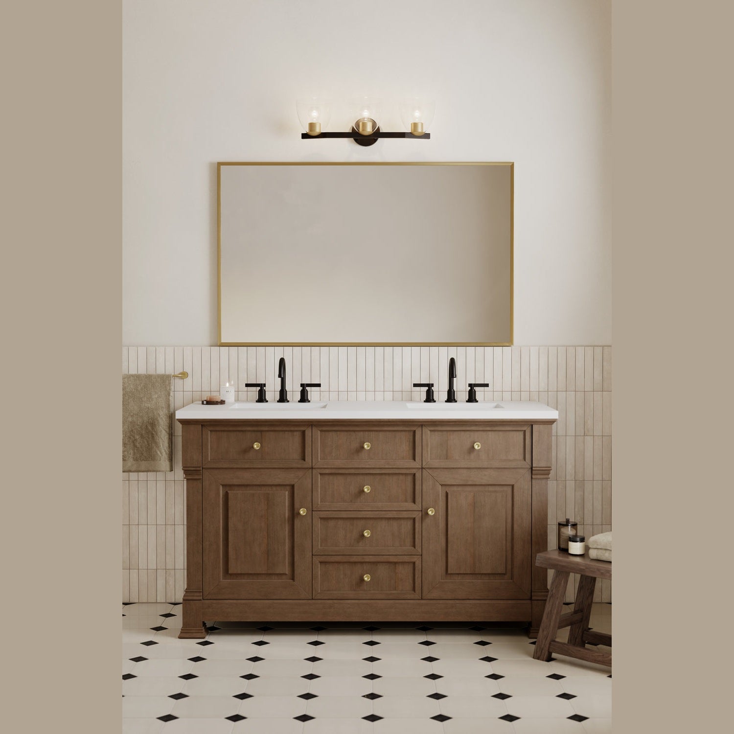 Minka-Lavery - 12483-796 - Three Light Vanity - Noellea - Dark Bronze