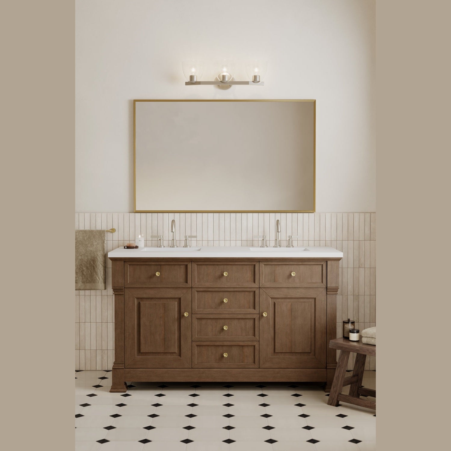 Minka-Lavery - 12483-84 - Three Light Vanity - Noellea - Brushed Nickel