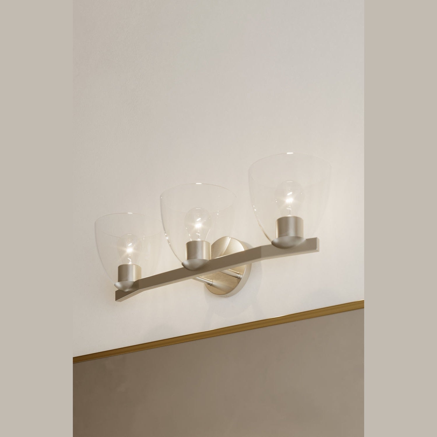 Minka-Lavery - 12483-84 - Three Light Vanity - Noellea - Brushed Nickel