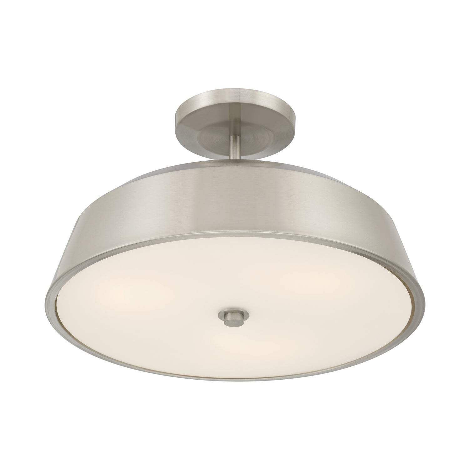 Minka-Lavery - 12625-84 - Three Light Semi-Flush Mount - Trellwyn - Brushed Nickel