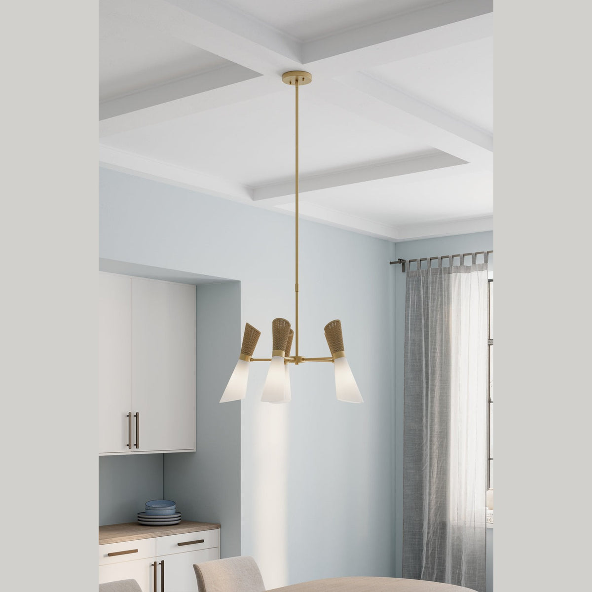 Minka-Lavery - 14265-732 - Five Light Chandelier - Vantrel - Legacy Brass