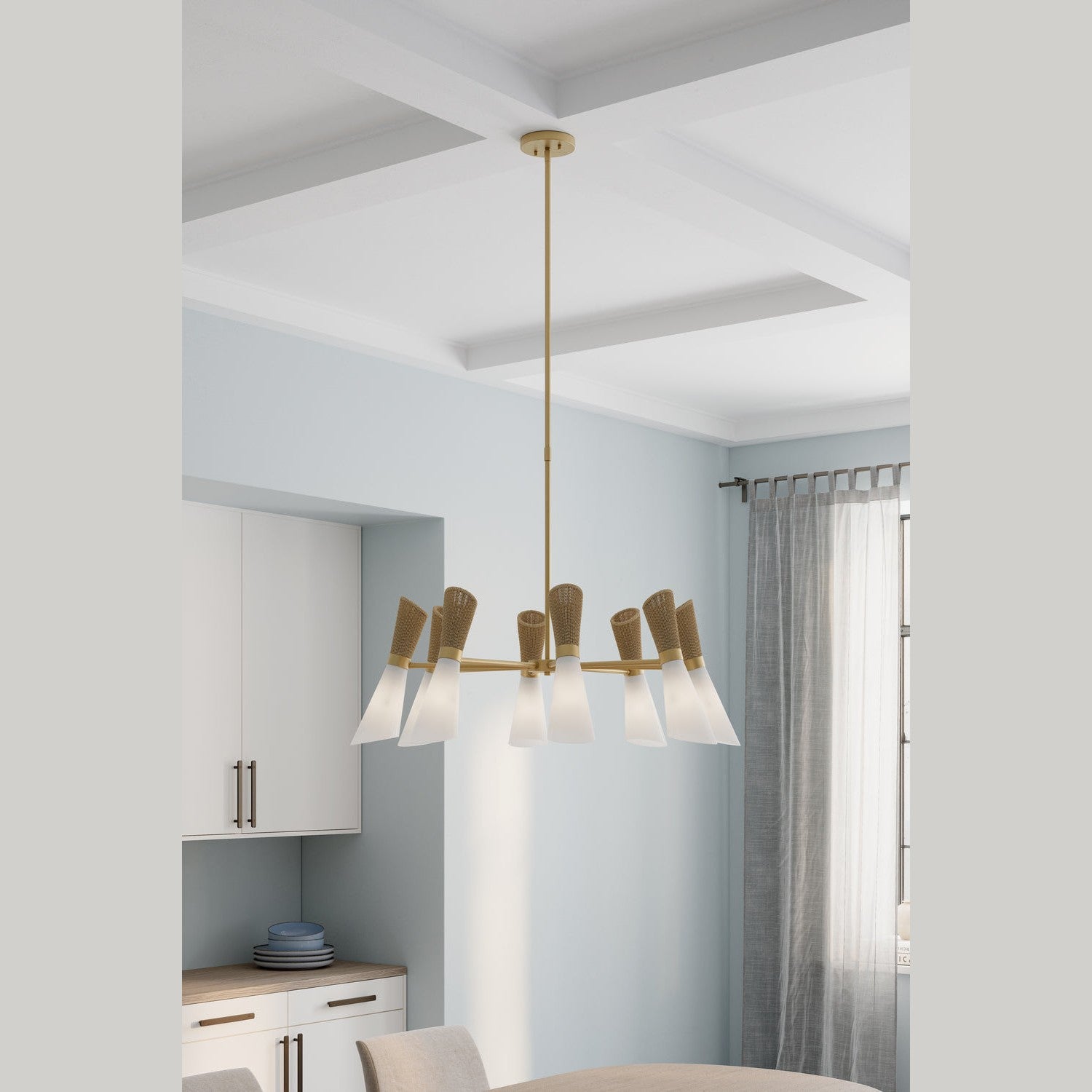 Minka-Lavery - 14266-732 - Eight Light Chandelier - Vantrel - Legacy Brass
