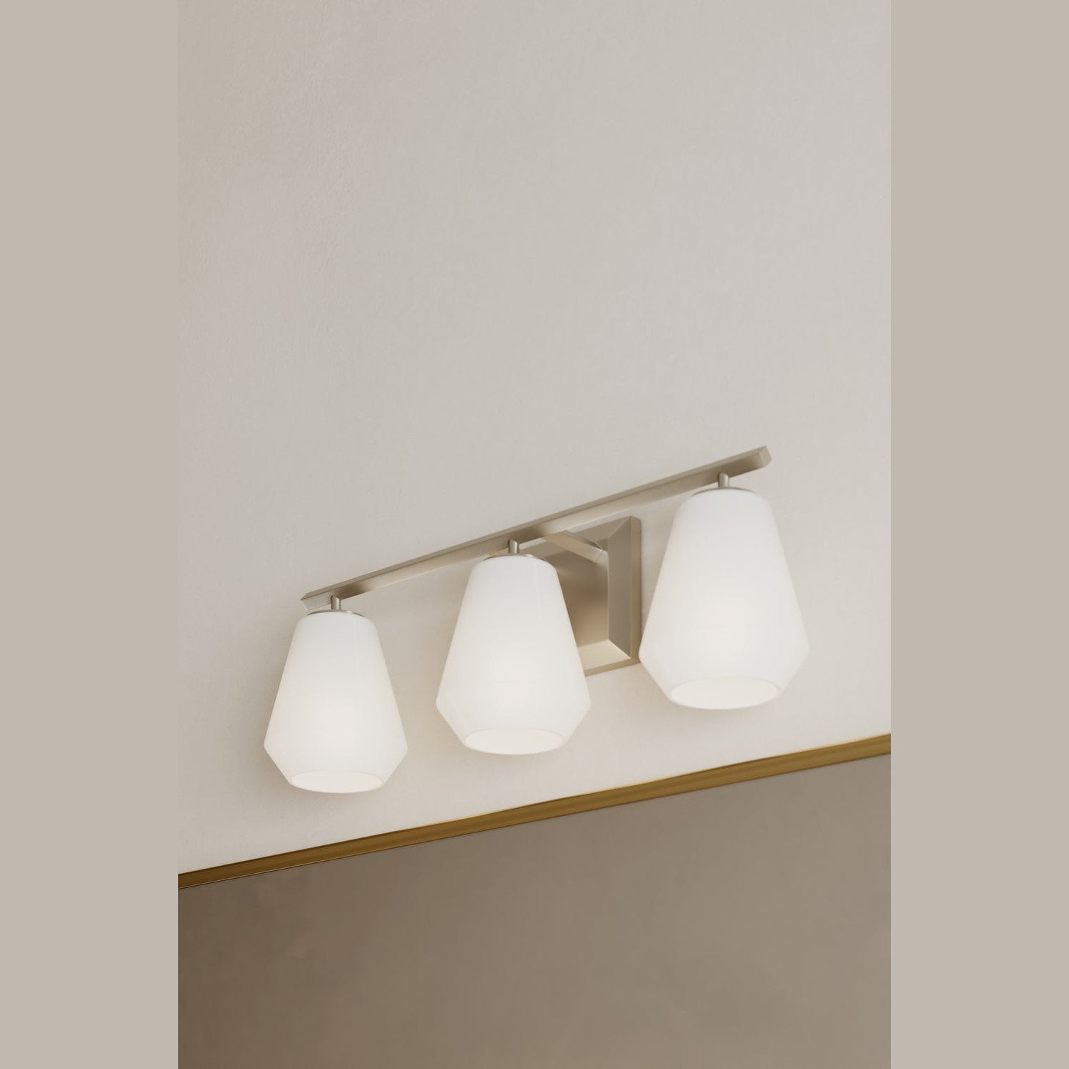 Minka-Lavery - 14373-84 - Three Light Vanity - Siena - Brushed Nickel