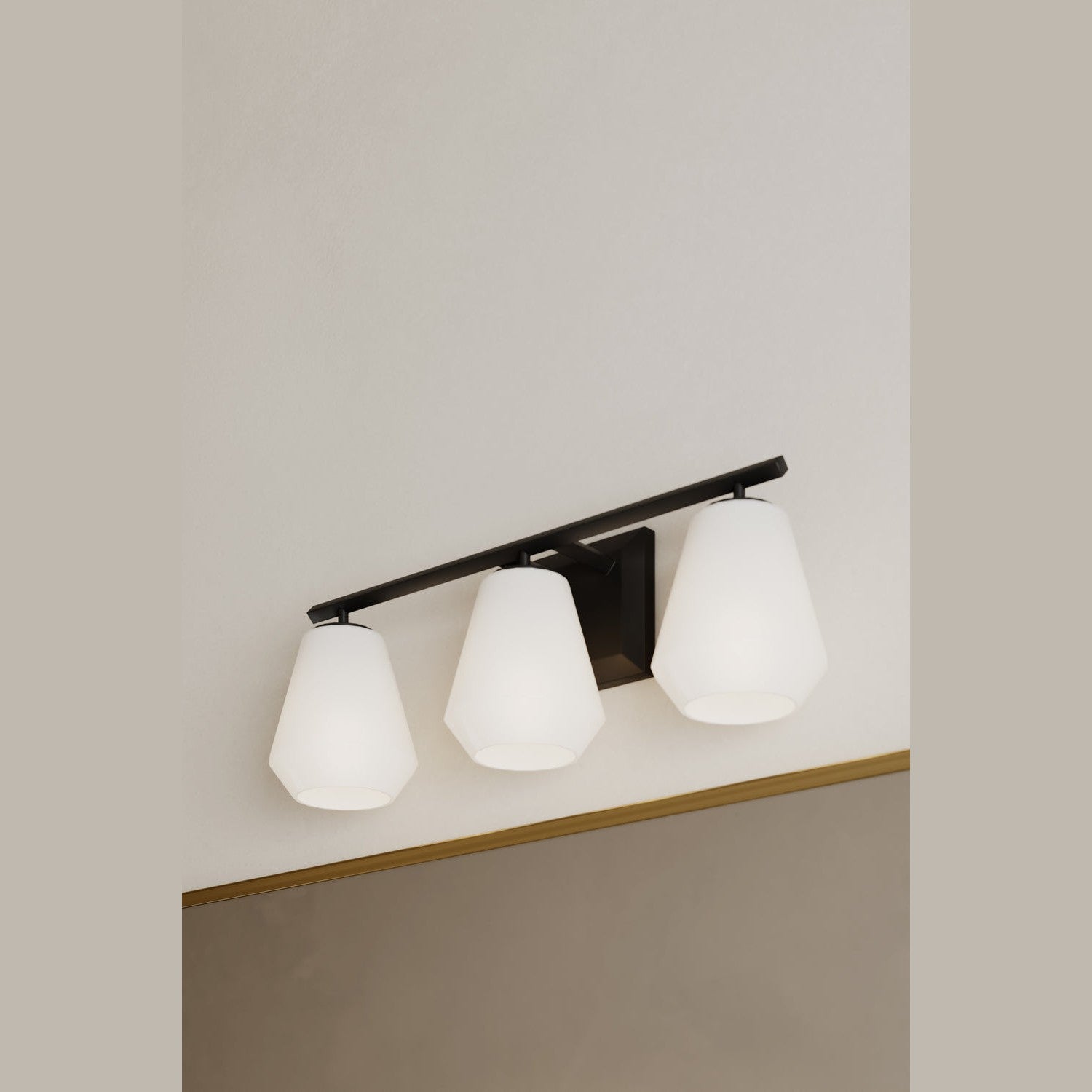 Minka-Lavery - 14373-899 - Three Light Vanity - Siena - Dark Matte Black