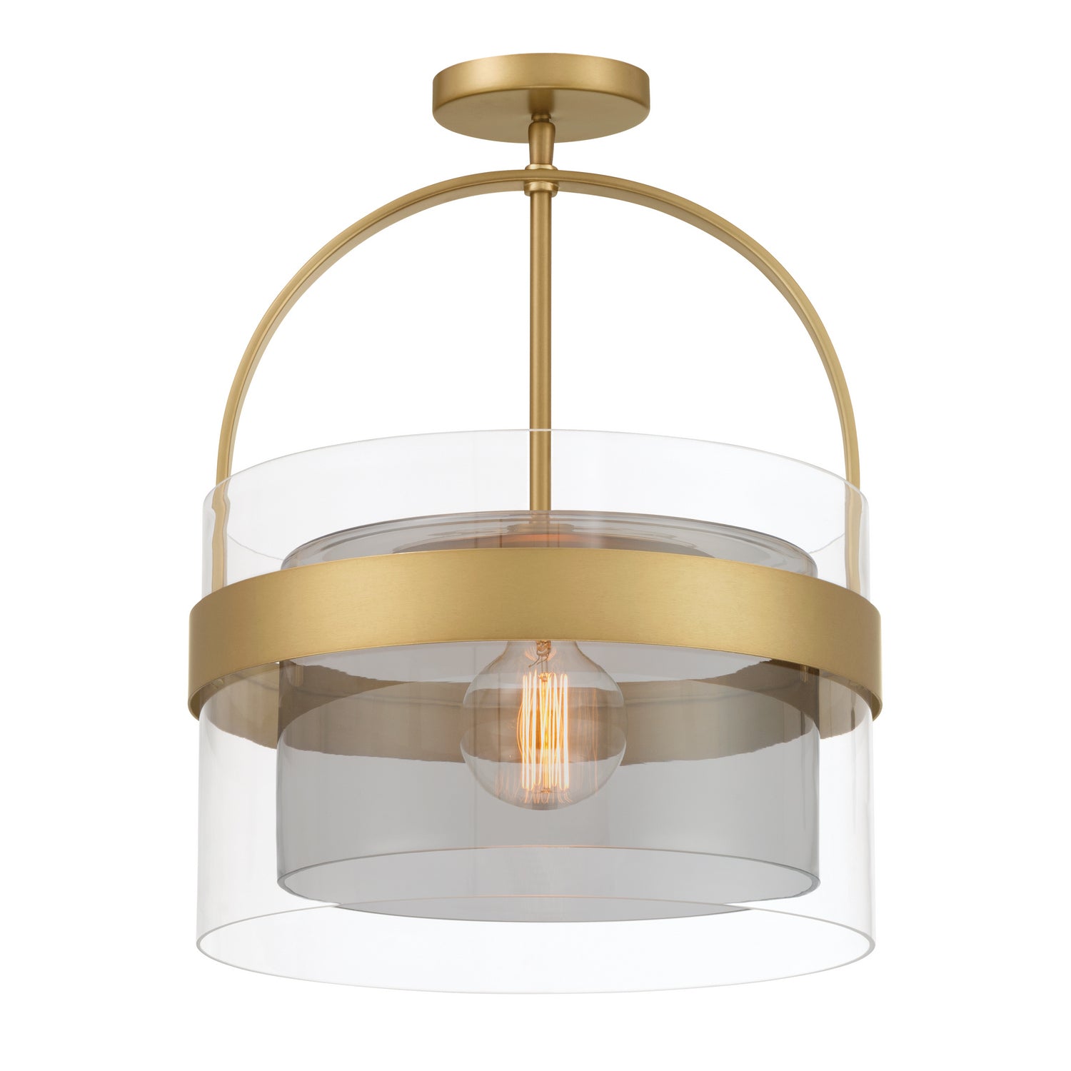 Minka-Lavery - 1916-732 - One Light Convertible Pendant/Semi-Flush Mount - Ravik - Legacy Brass