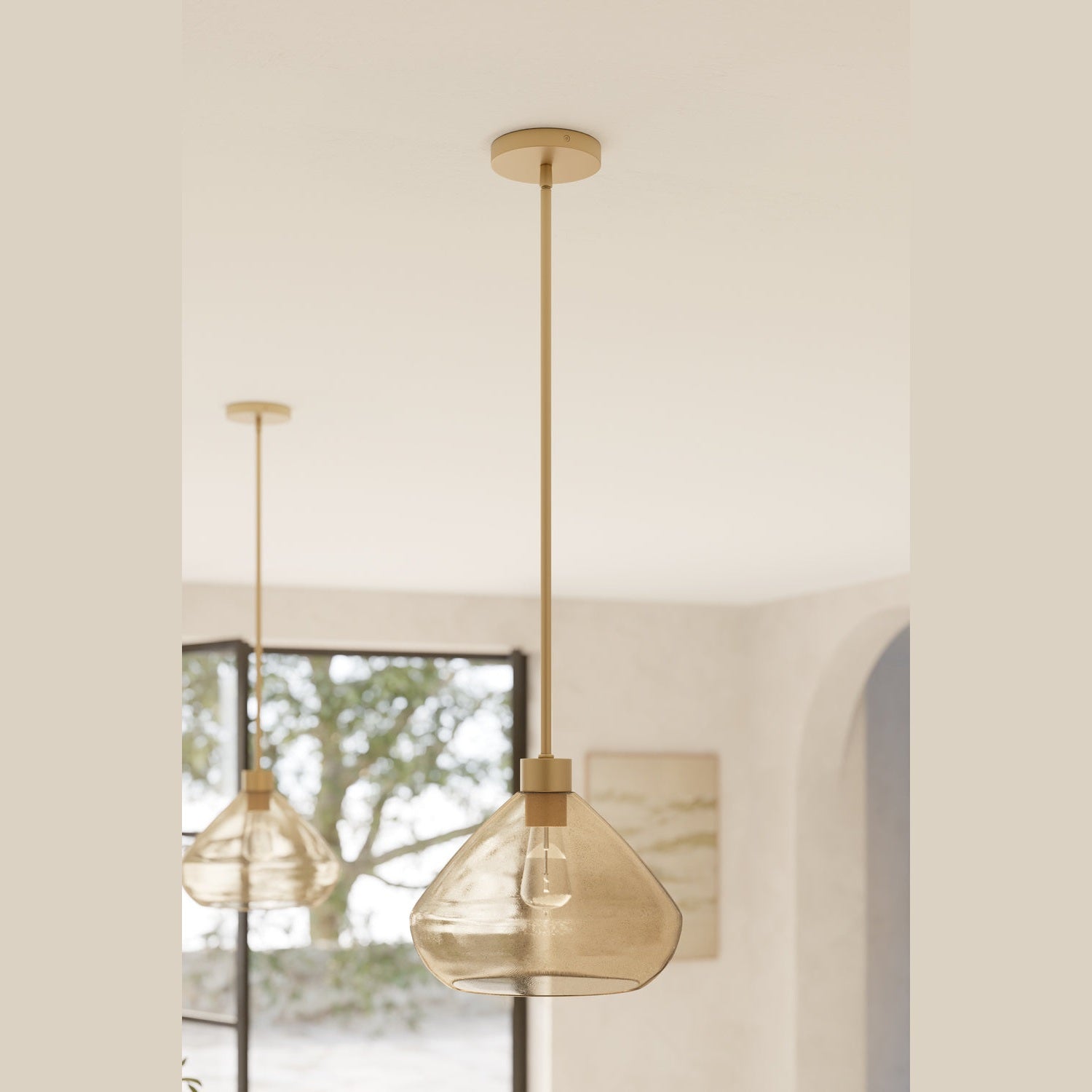 Minka-Lavery - 19415-732 - One Light Pendant - Elaris - Legacy Brass