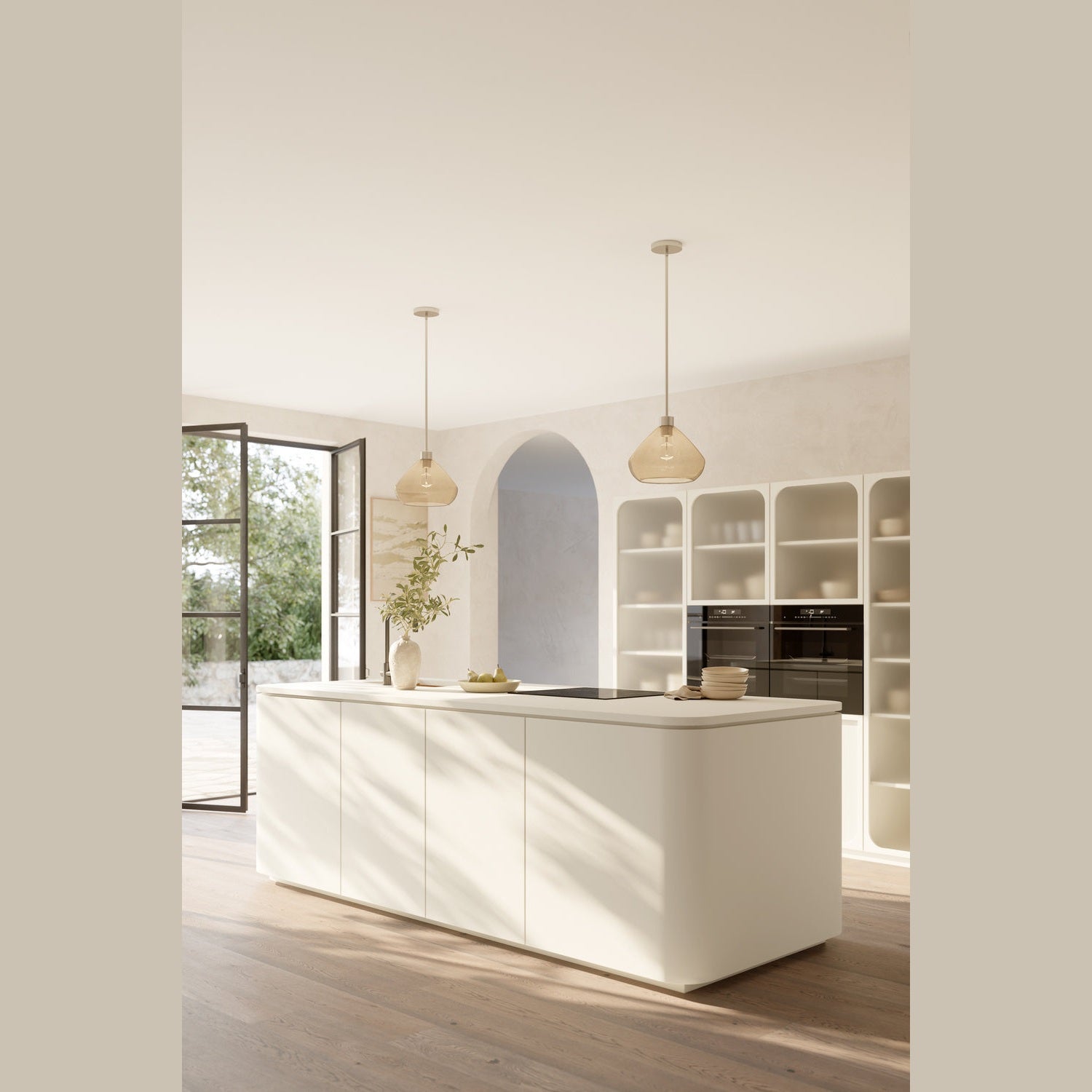 Minka-Lavery - 19415-84 - One Light Pendant - Elaris - Brushed Nickel