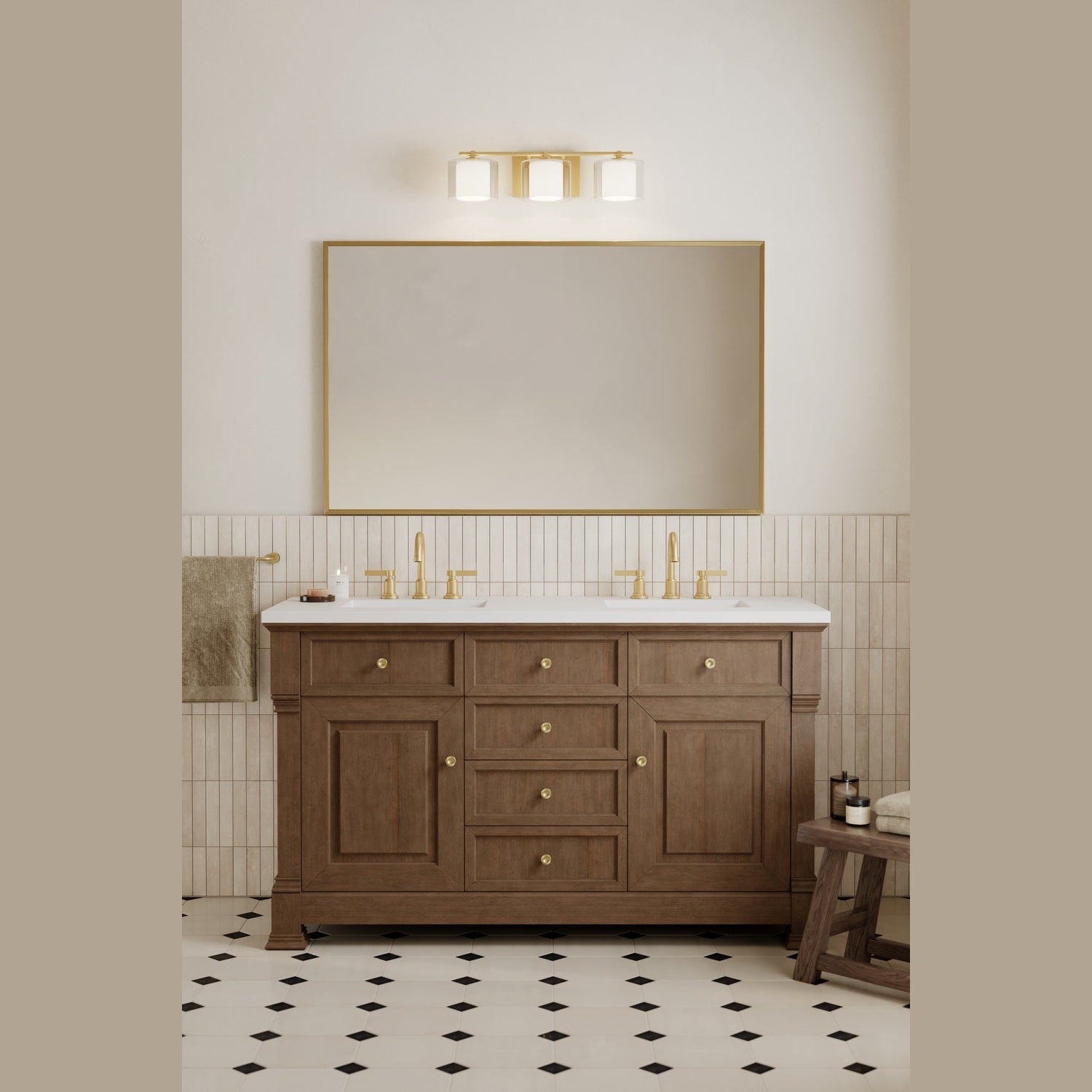 Minka-Lavery - 2063-732 - Three Light Vanity - Seville - Legacy Brass