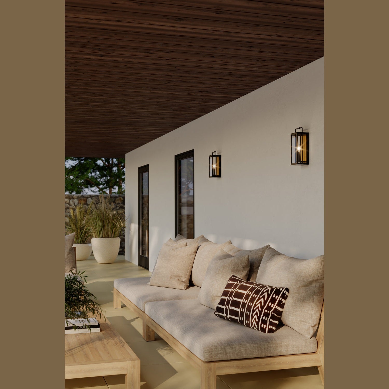 Minka-Lavery - 78501-877 - One Light Outdoor Wall Sconce - Aberdeen - Sand Coal Black