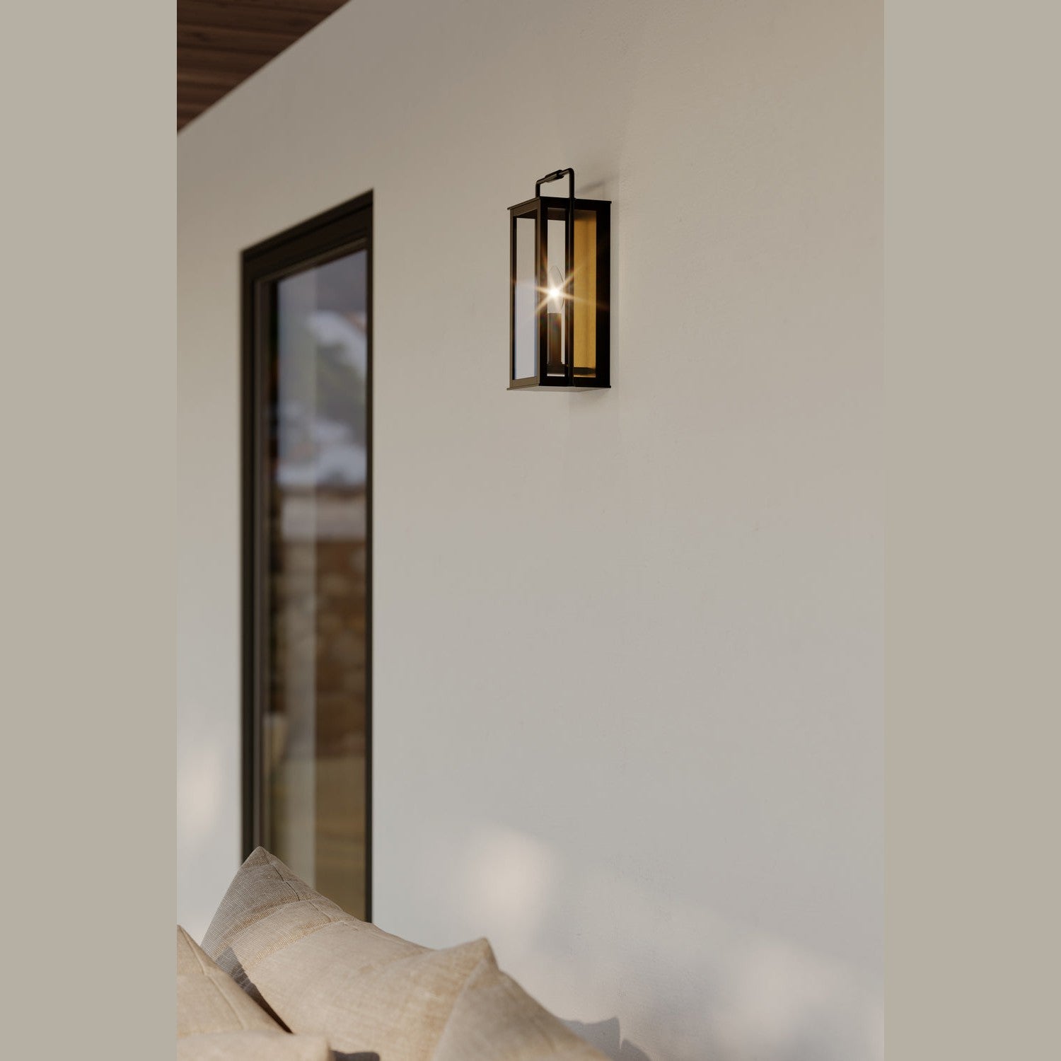 Minka-Lavery - 78501-877 - One Light Outdoor Wall Sconce - Aberdeen - Sand Coal Black