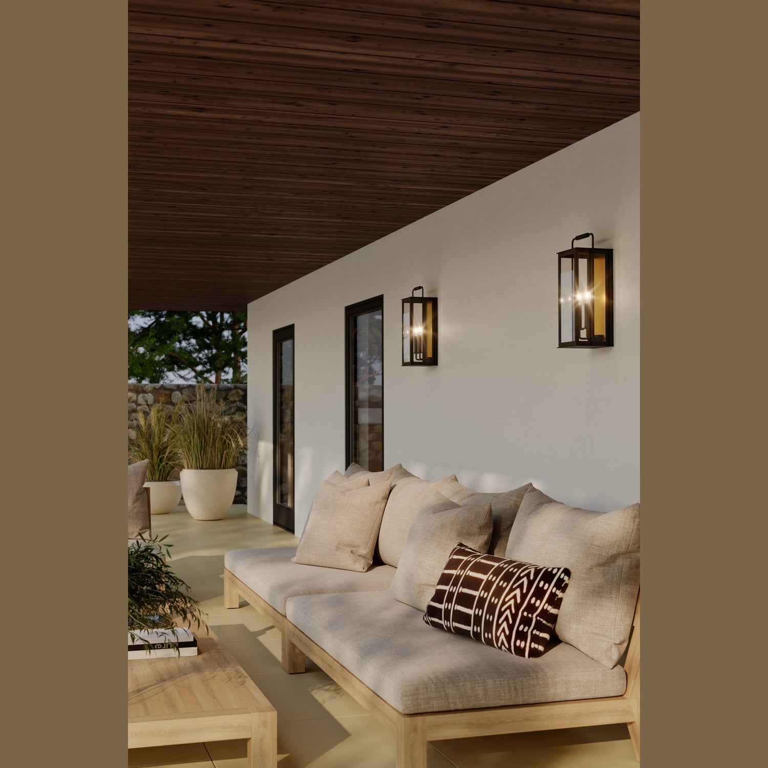 Minka-Lavery - 78502-877 - Two Light Outdoor Wall Sconce - Aberdeen - Sand Coal Black