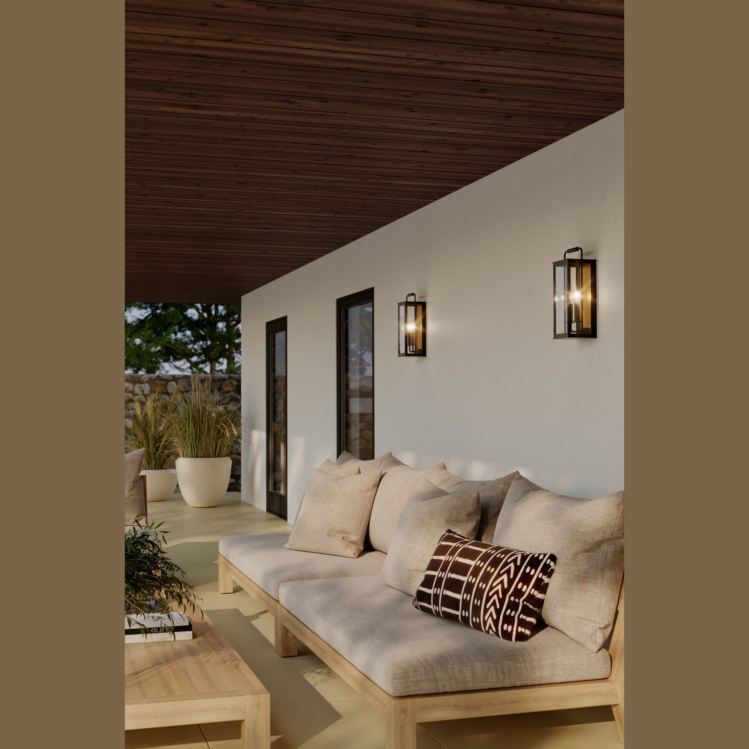 Minka-Lavery - 78503-877 - Two Light Outdoor Wall Sconce - Aberdeen - Sand Coal Black