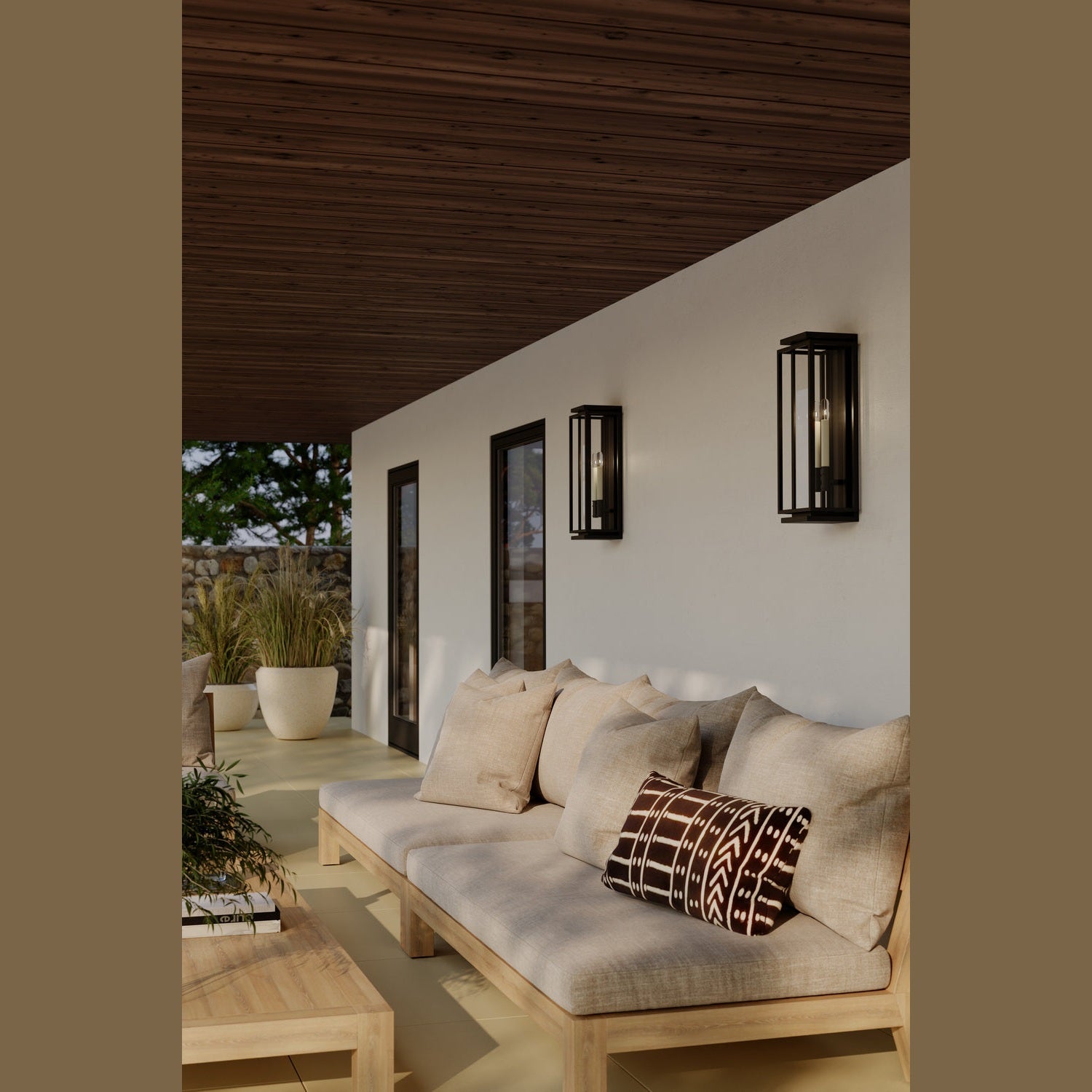 Minka-Lavery - 78602-899 - Two Light Outdoor Wall Sconce - Stratford - Dark Matte Black