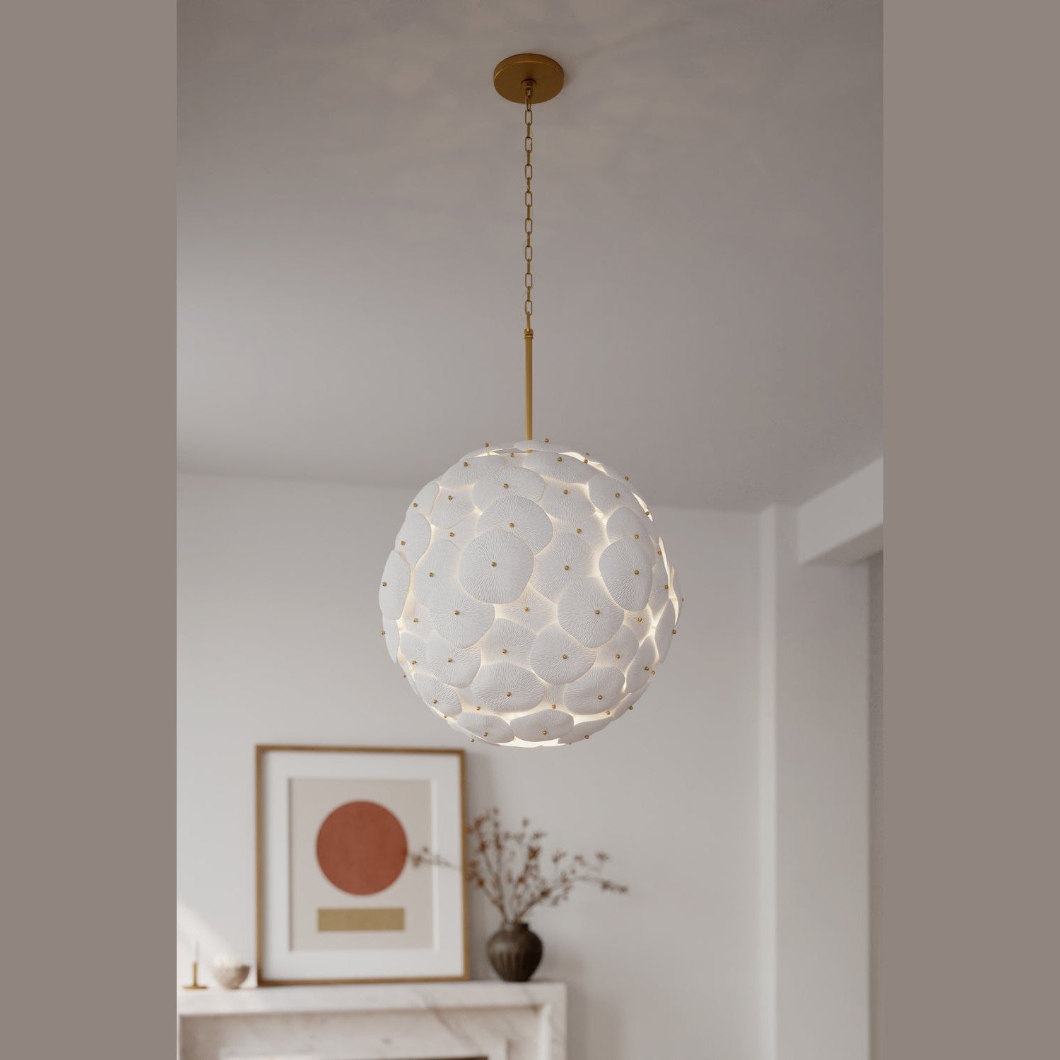 Metropolitan - N1827-732 - Seven Light Pendant - Coastlyn - Legacy Brass